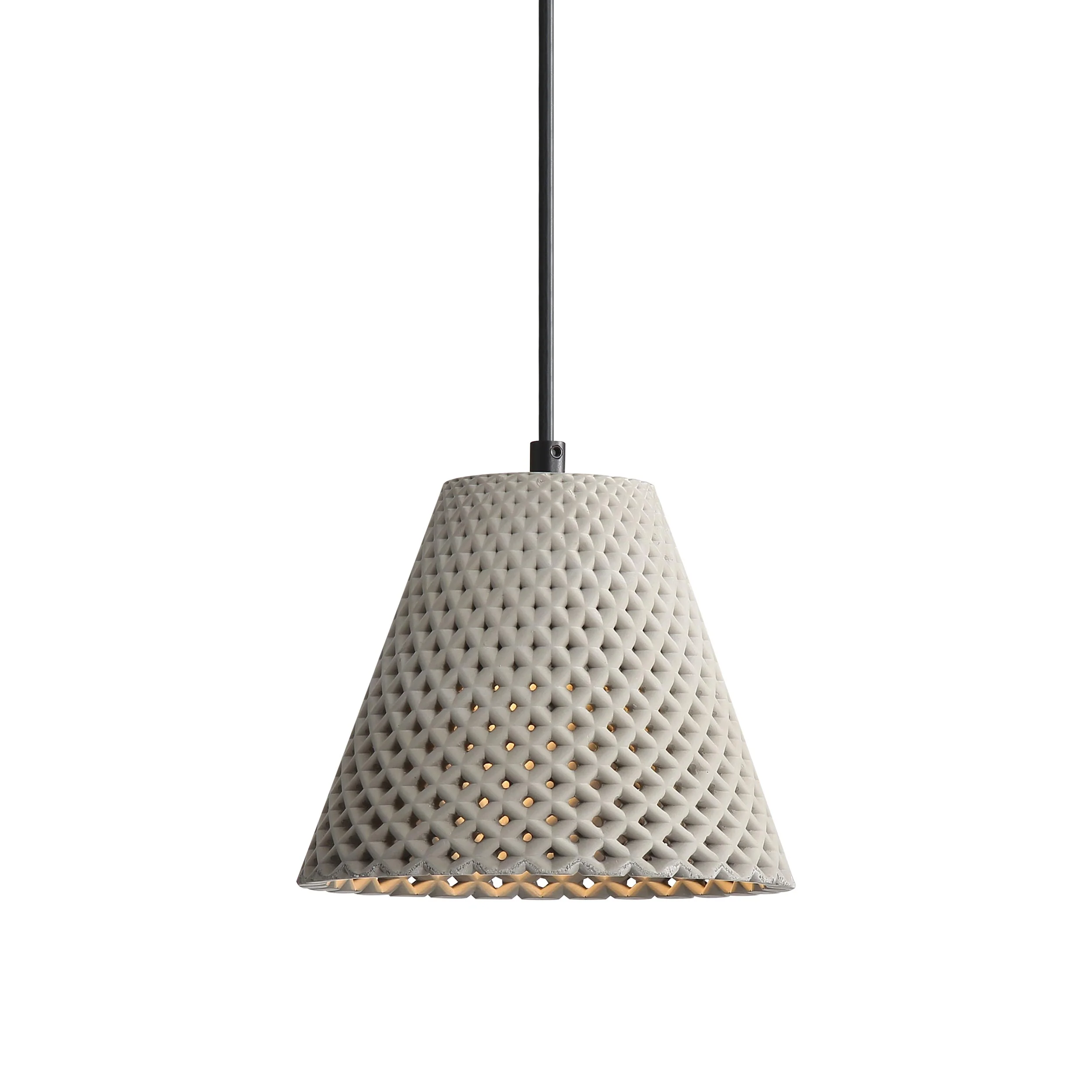 Clarus 8in Integrated LED Pendant in Grey Cement - Image 3