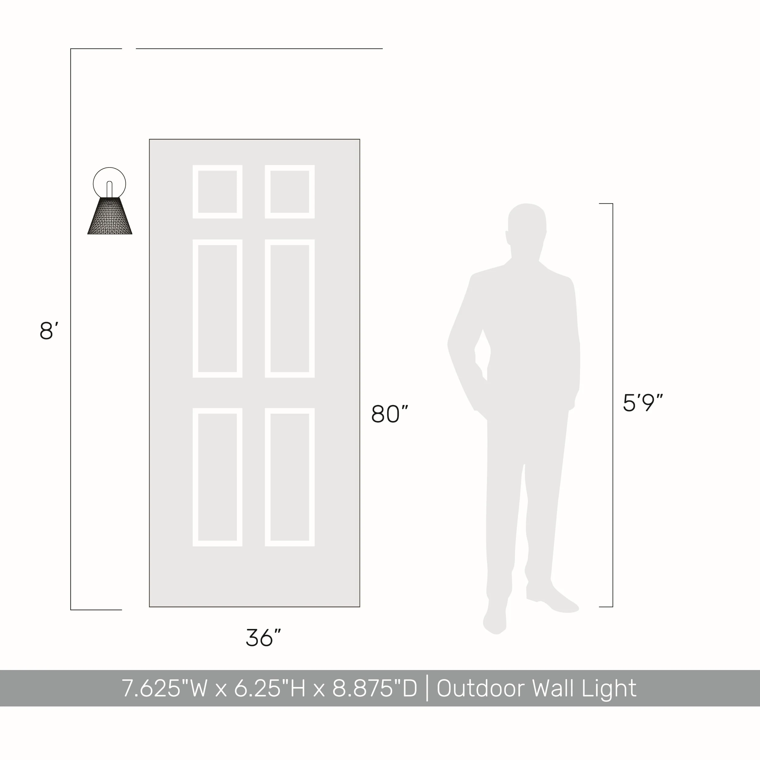 Clarus Integrated LED Wall Sconce in Grey Cement - Image 5