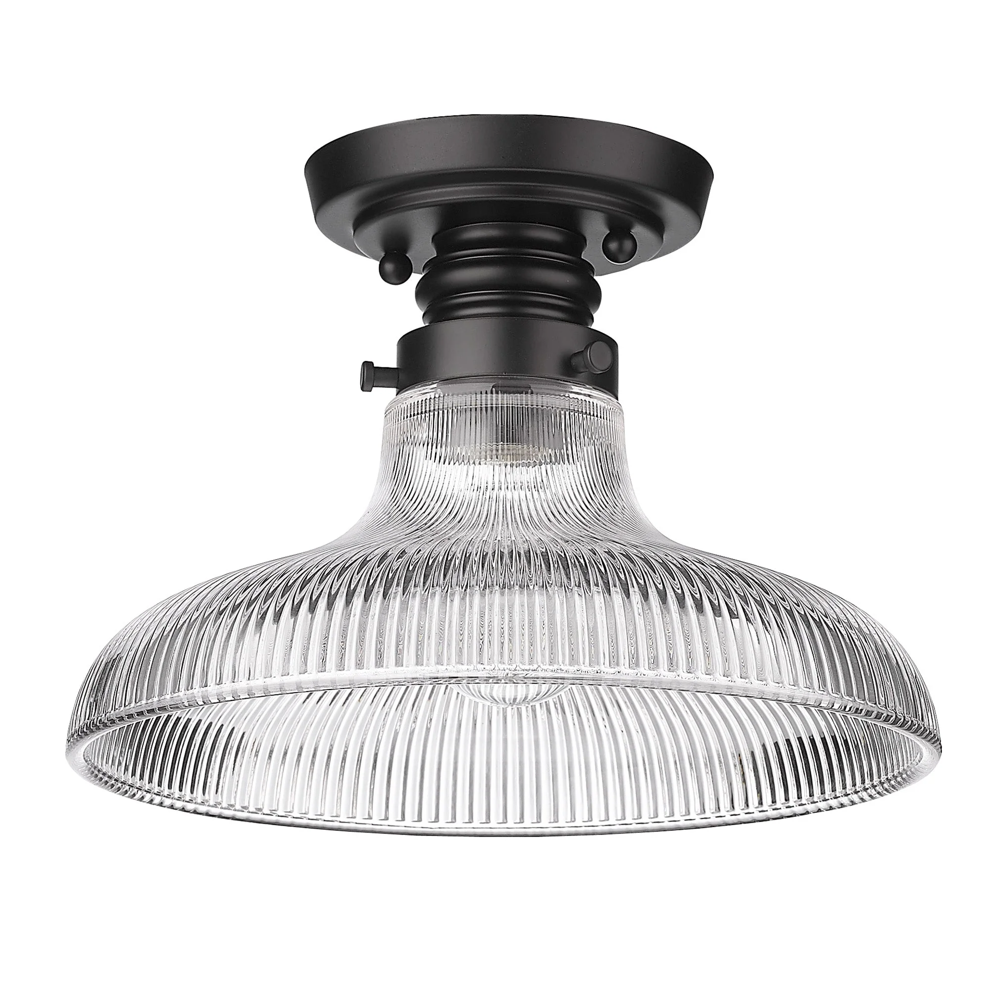 Clary 1-light Flush Mount in Matte Black - Image 2