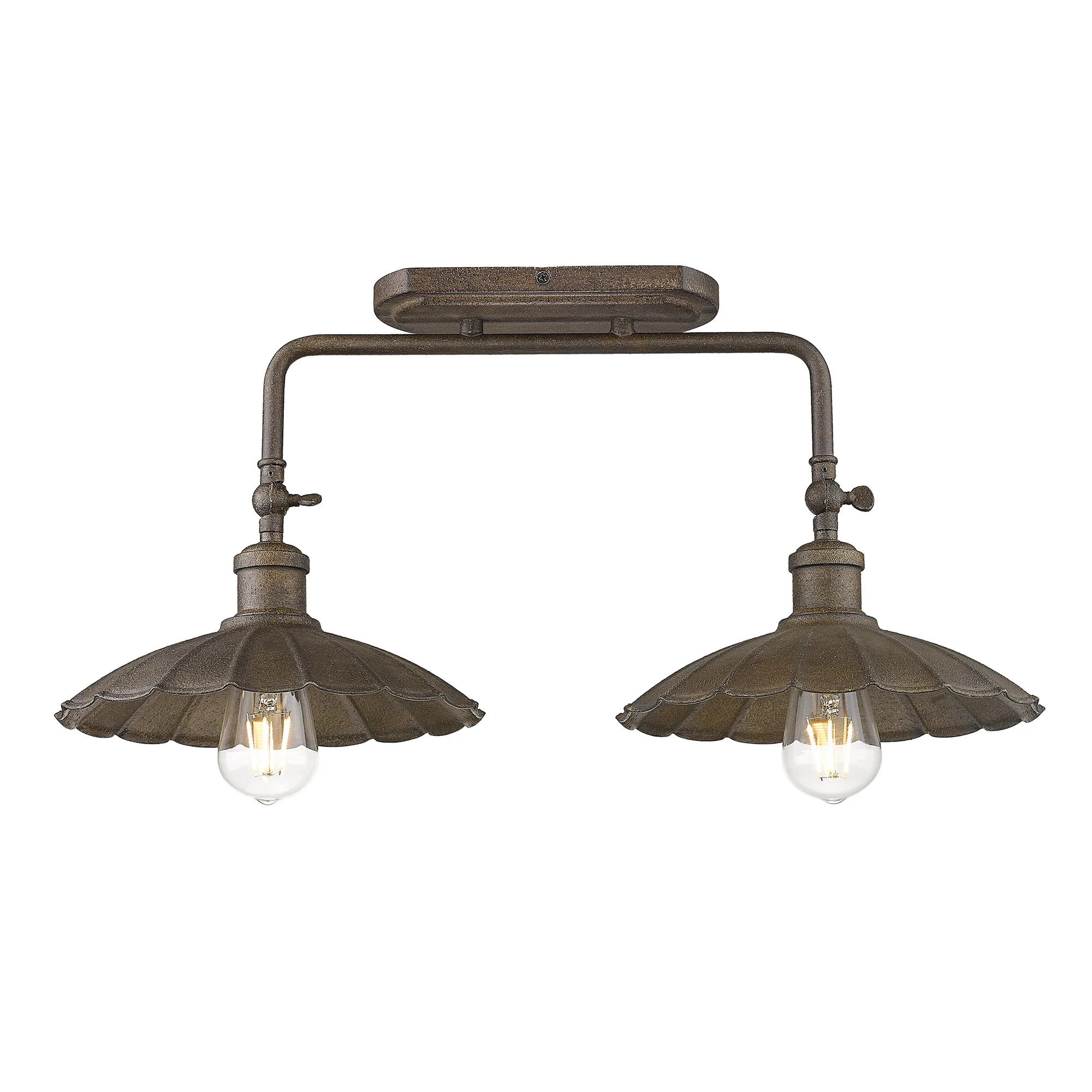 Clemence 2-light Vanity in Dark Rust - Image 4