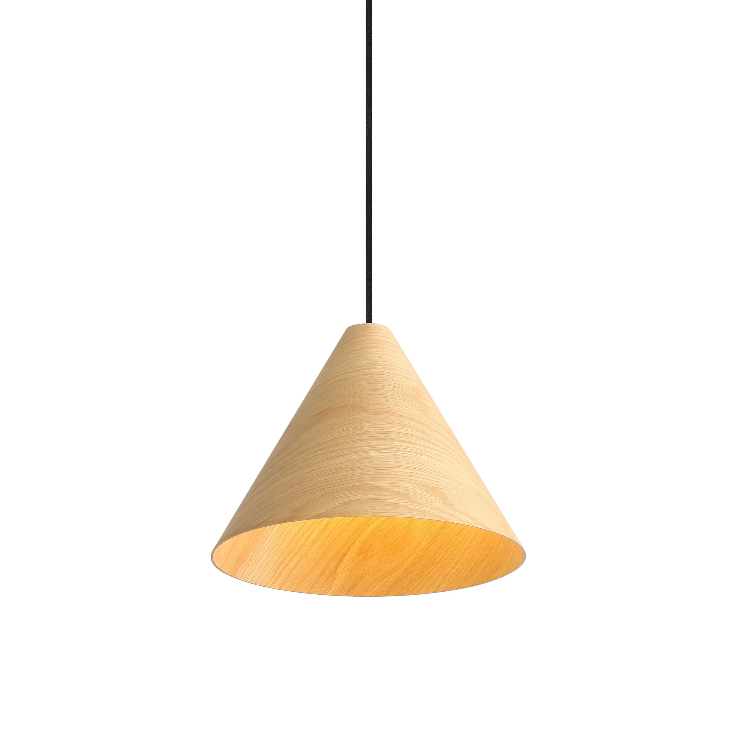 Conique 1-light 13in Pendant in Light Walnut - Image 3