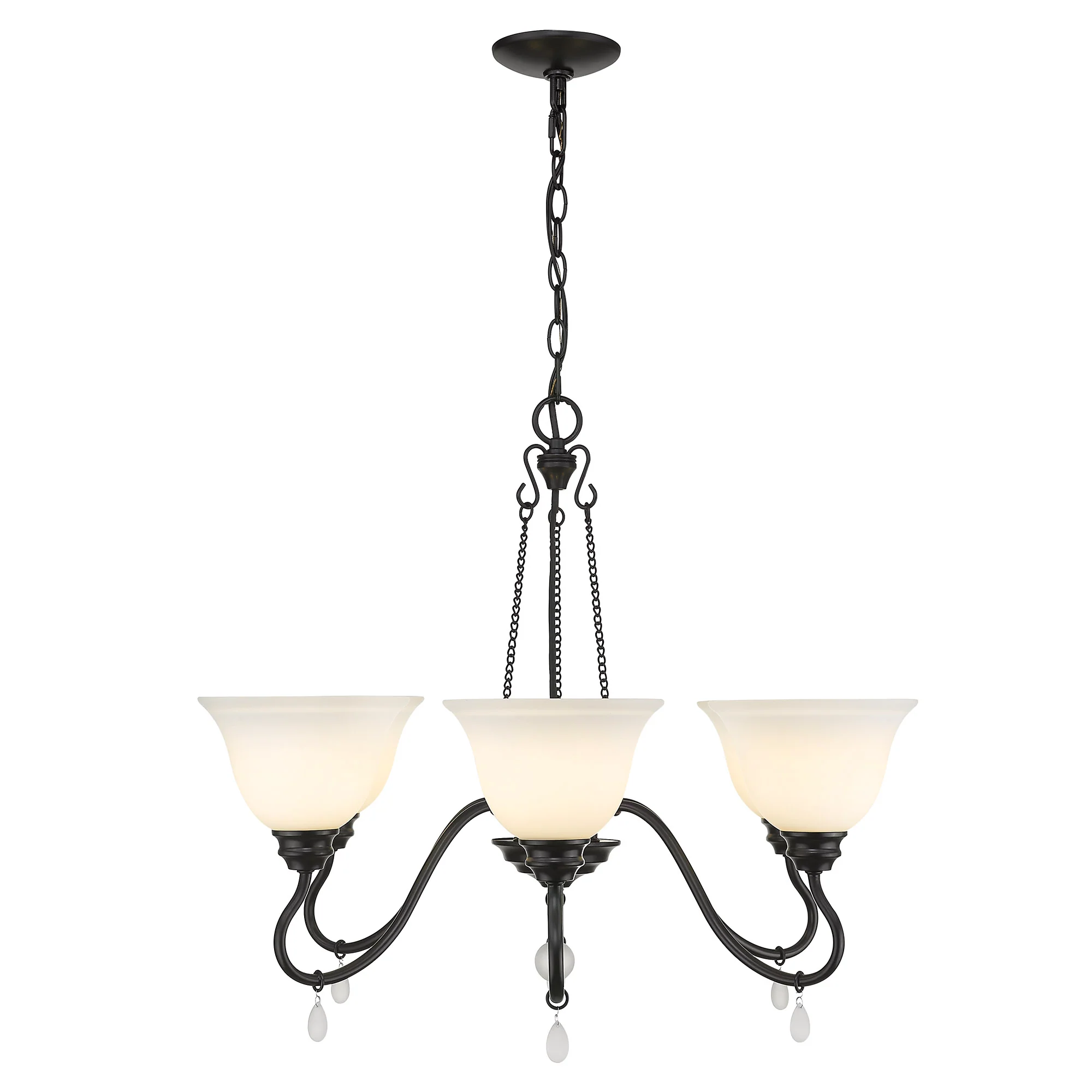 Donya 6-light Chandelier in Matte Black - Image 2