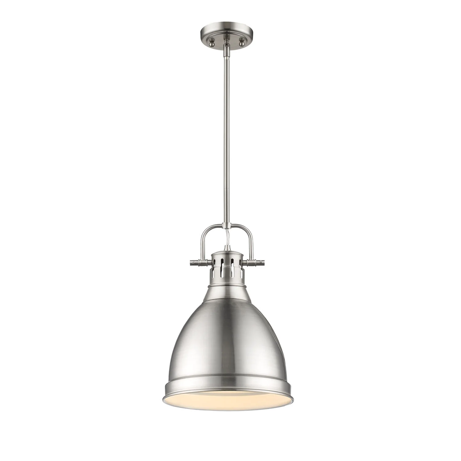 Duncan 1-light 9in Rod Hung Pendant in Pewter - Image 3