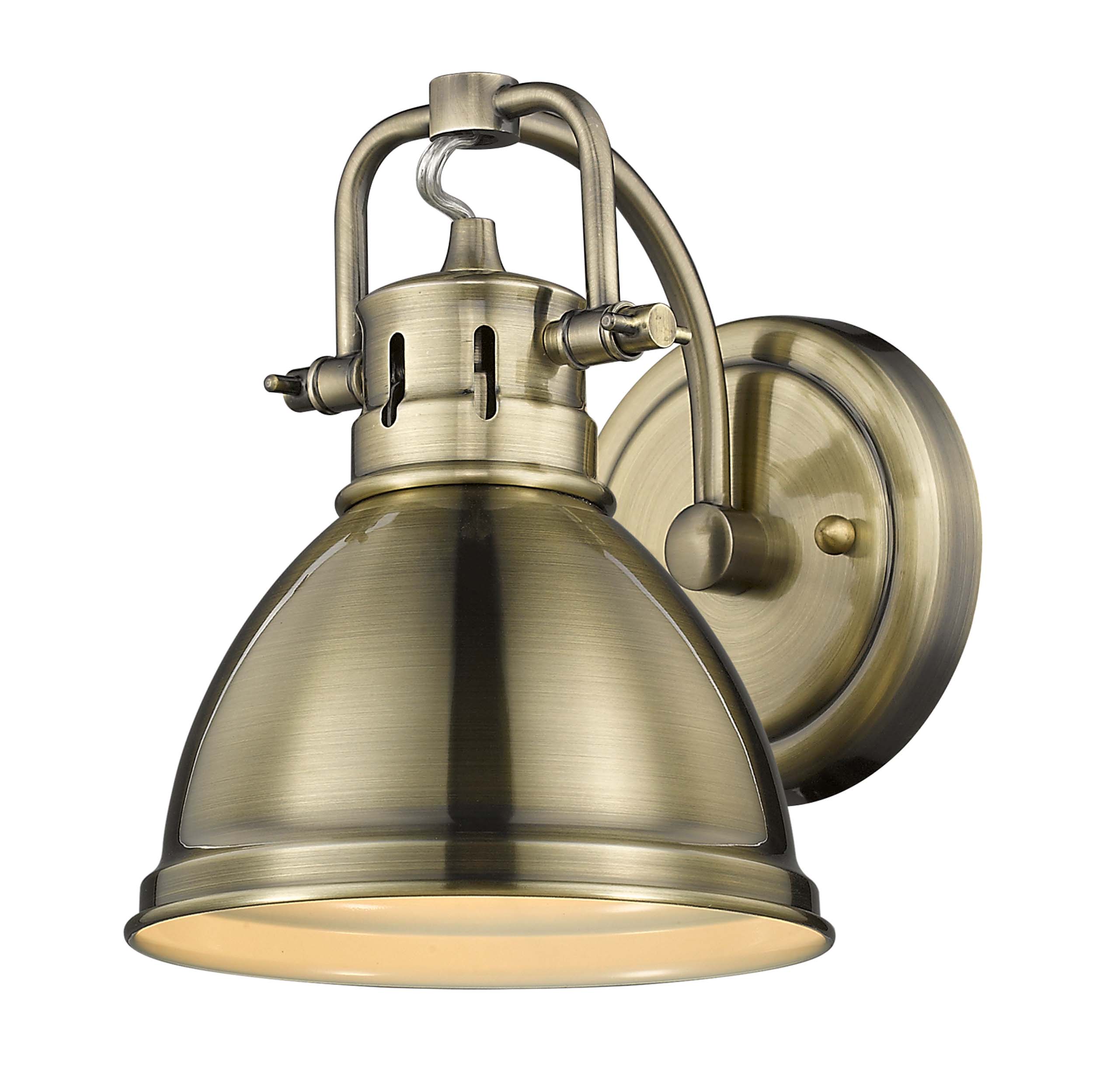Duncan 1-light Vanity in Aged Brass