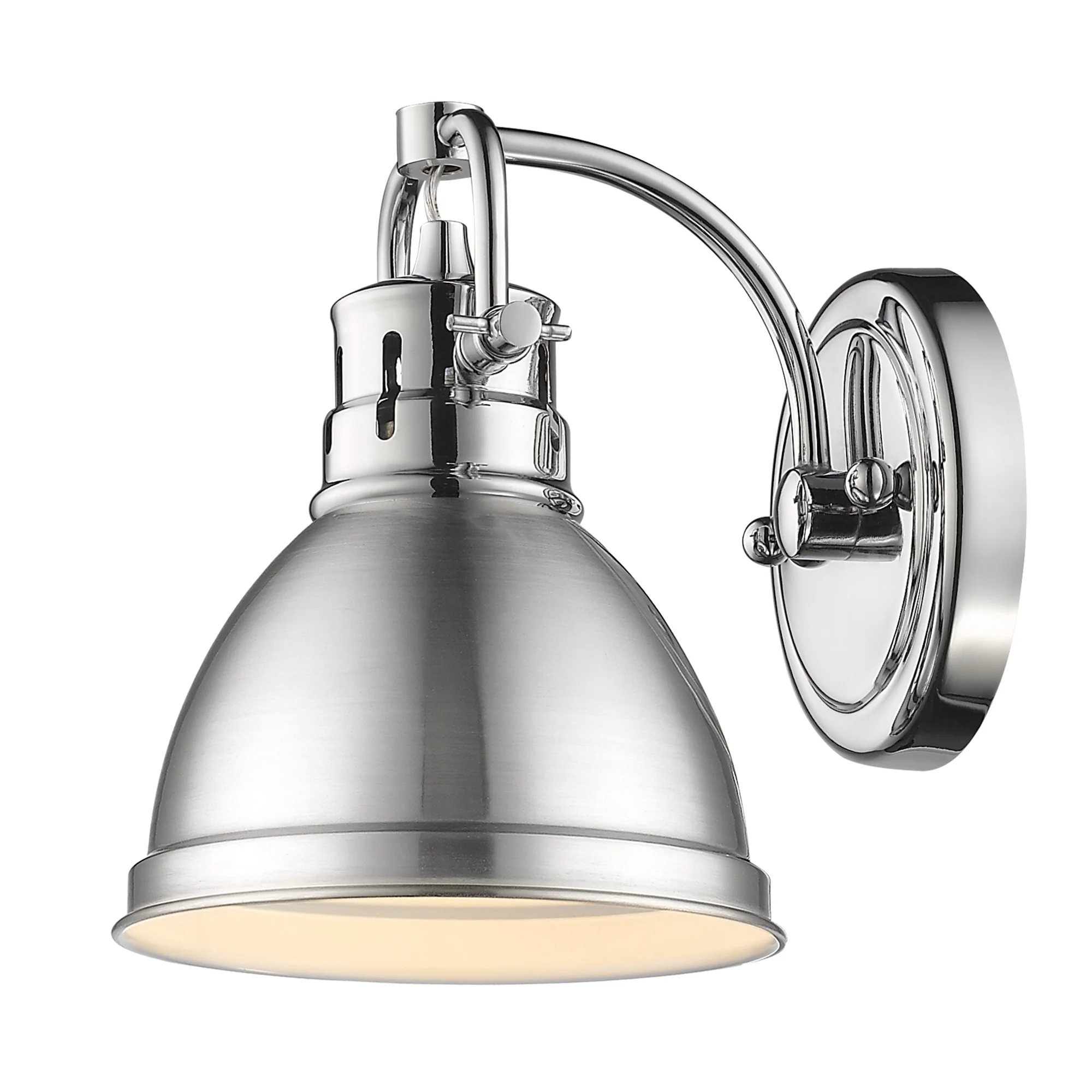 Duncan 1-light Vanity in Chrome and Pewter shade - Image 2