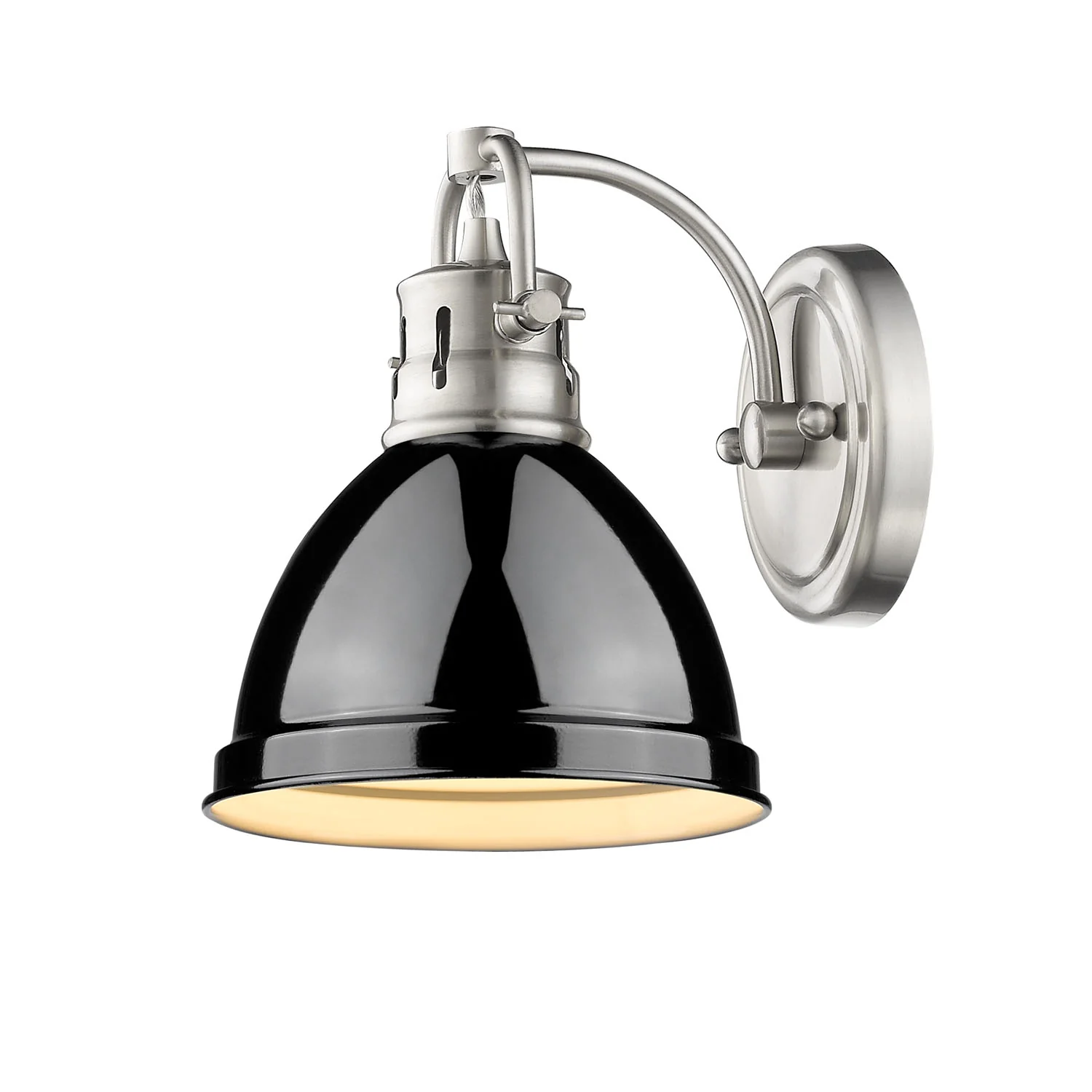 Duncan 1-light Vanity in Pewter and Black shade - Image 2