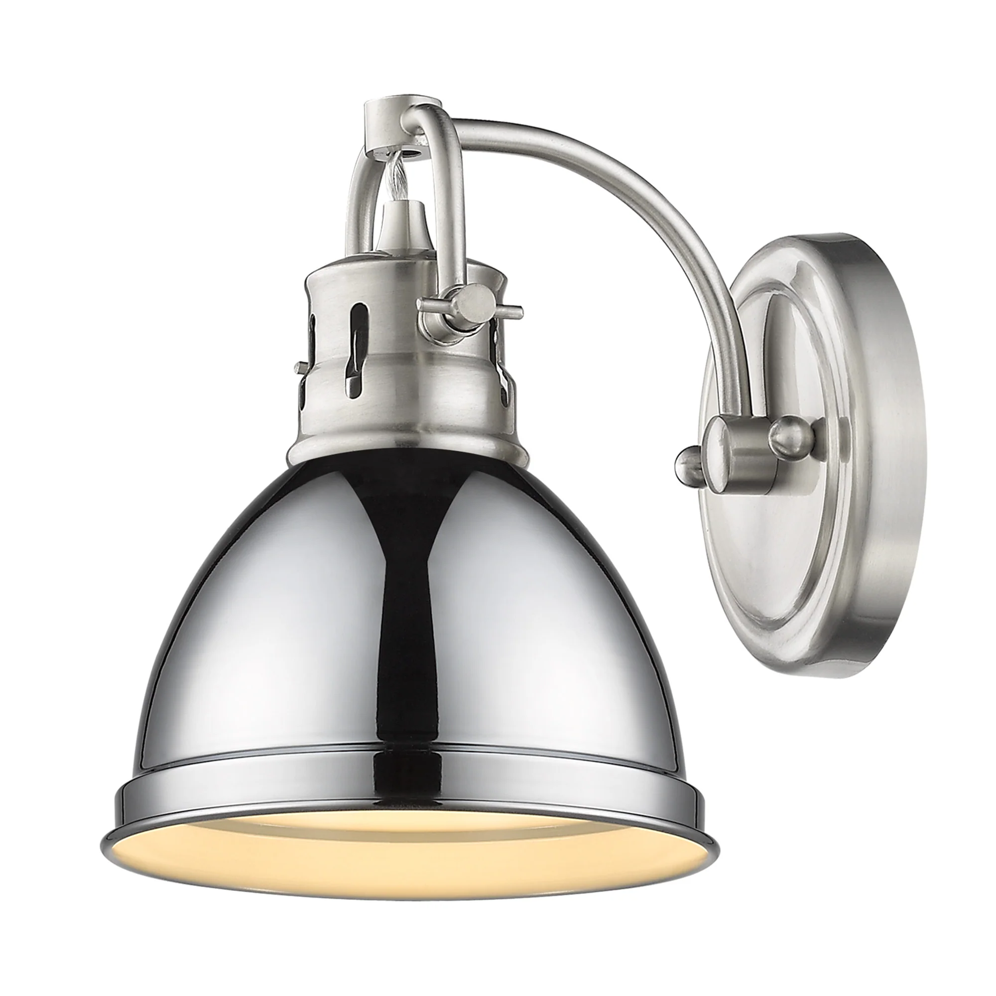 Duncan 1-light Vanity in Pewter and Chrome shade - Image 2