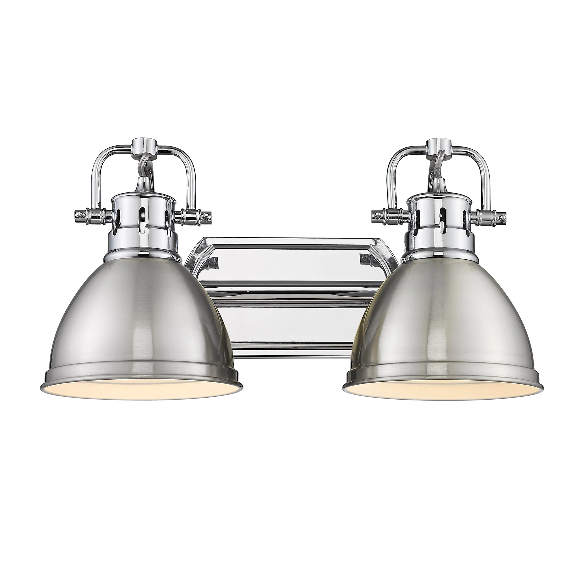 Duncan 2-light Vanity in Chrome and Pewter shade - Image 2