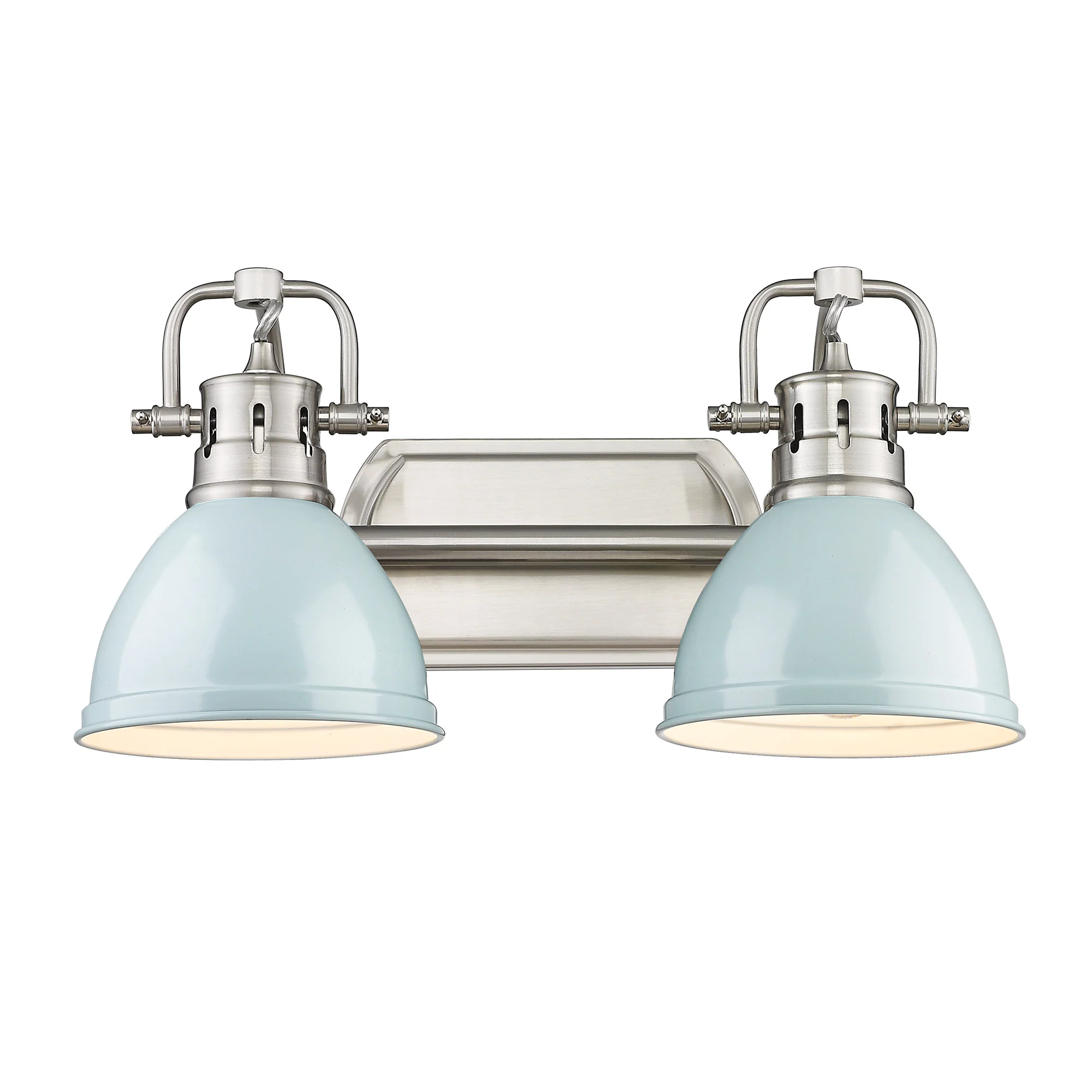 Duncan 2-light Vanity in Pewter and Seafoam shade - Image 2