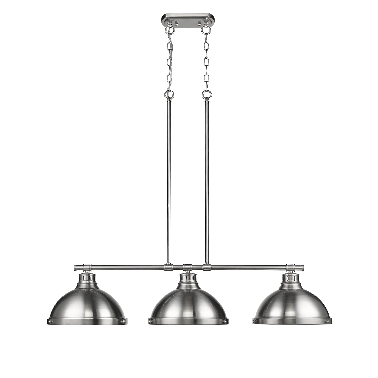 Duncan 3-light Island Light in Pewter - Image 3