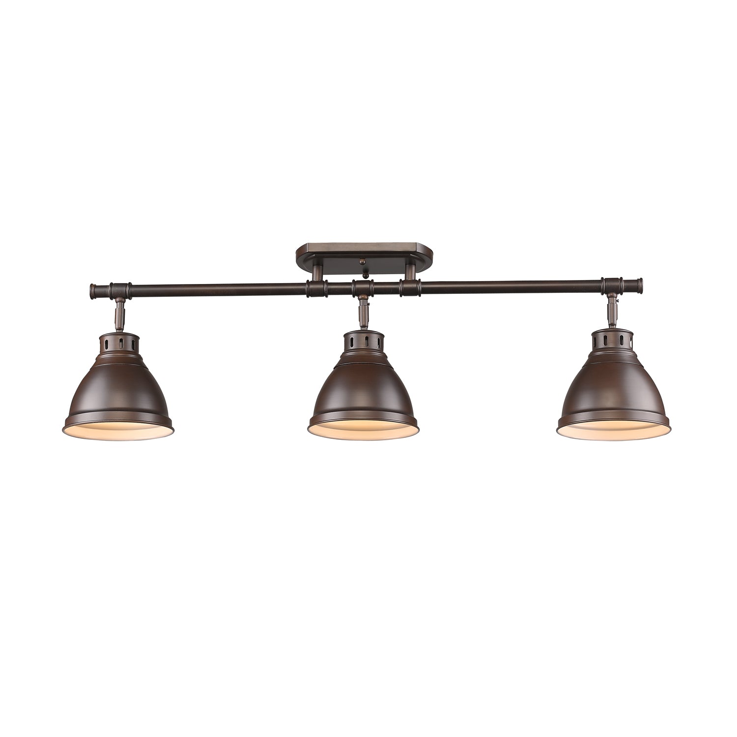 Duncan 3-light Semi-Flush Mount in Rubbed Bronze - Image 4