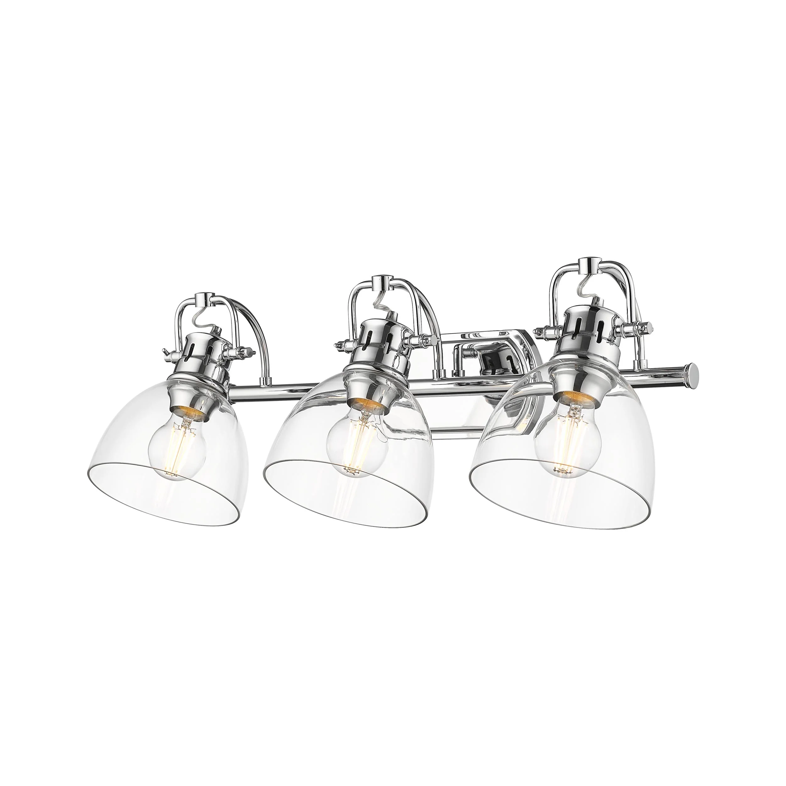 Duncan 3-light Vanity in Chrome and Clear Glass - Image 4