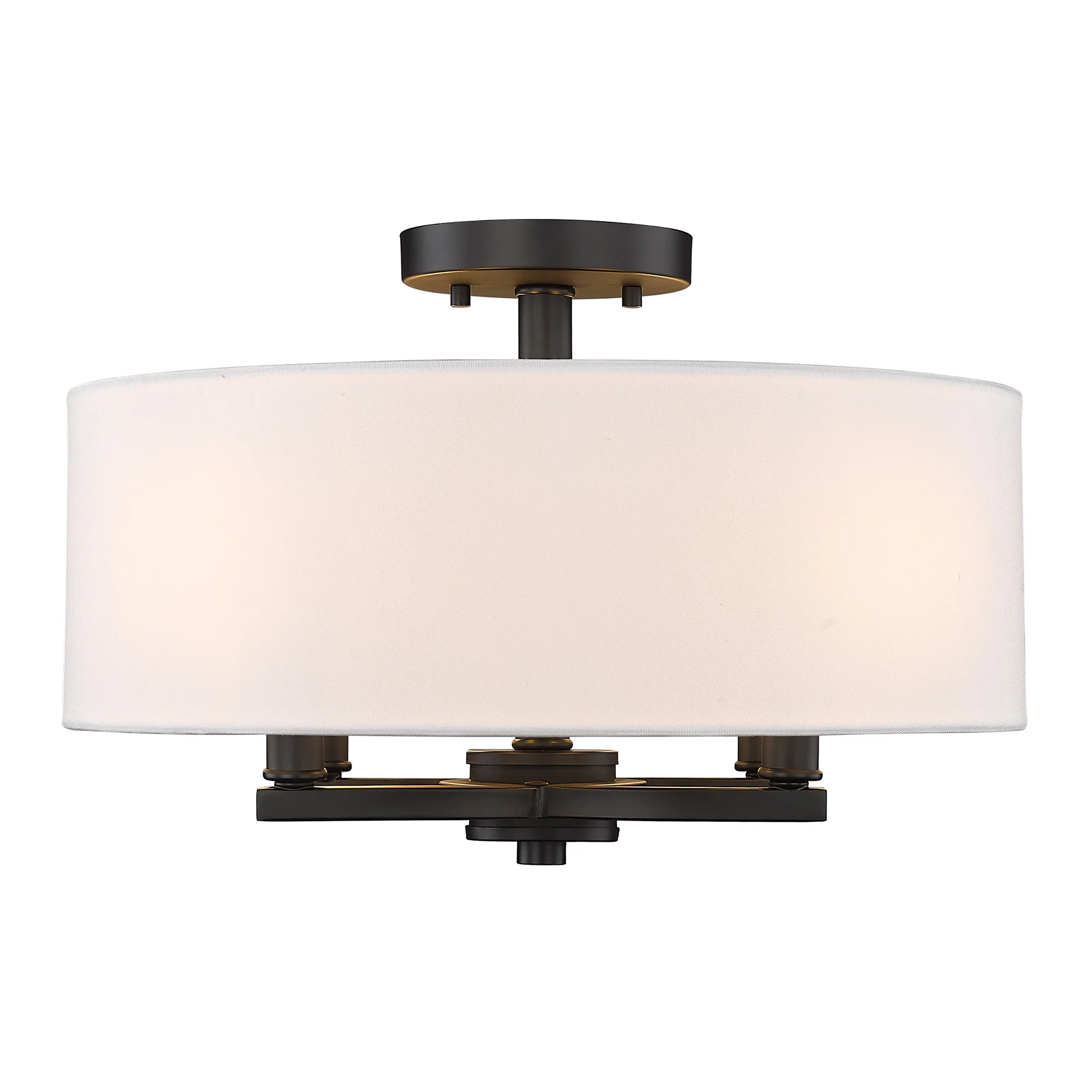 Eliana 4-light Semi-Flush Mount in Matte Black - Image 4