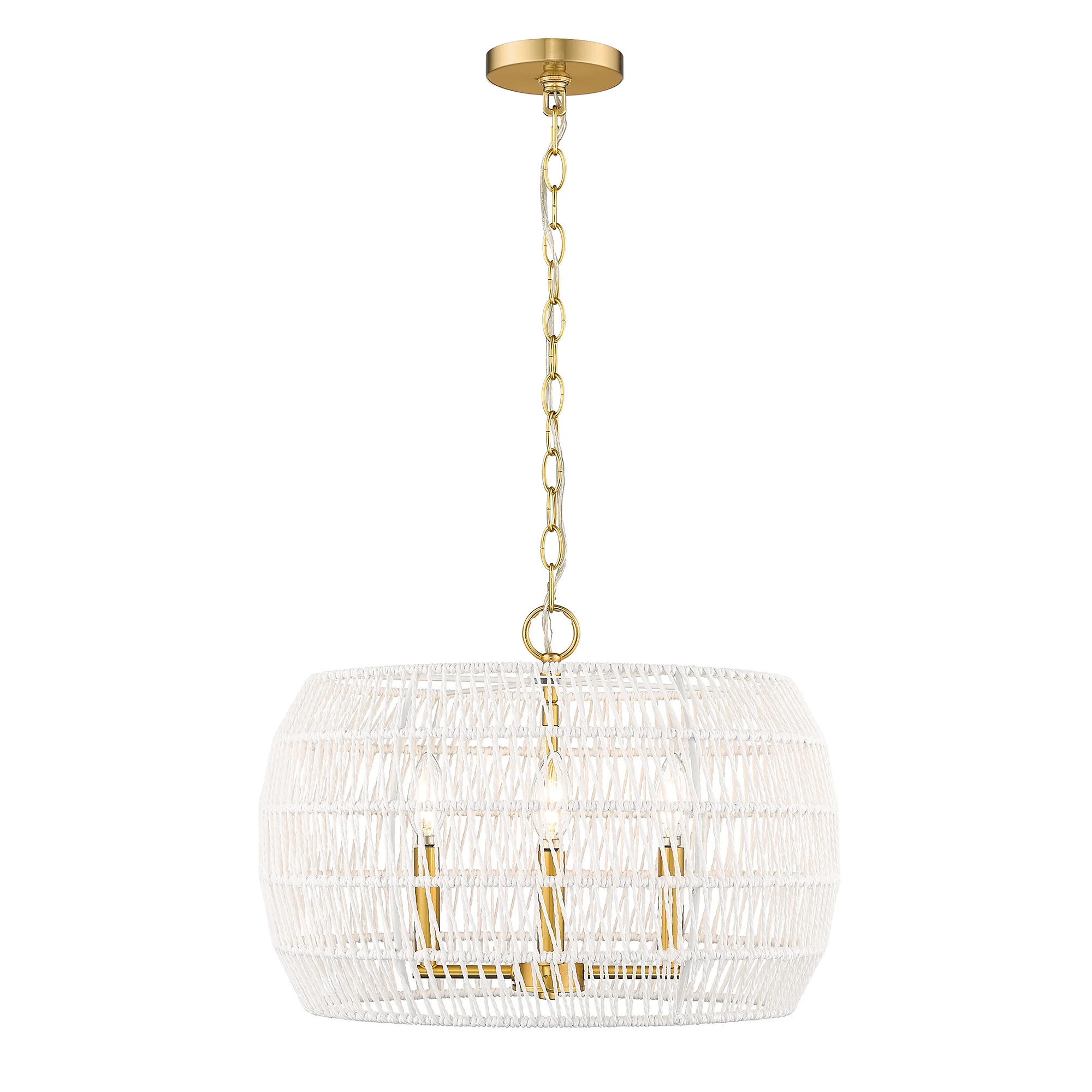 Ellie 4-light Chandelier in Modern Brushed Gold - Image 4