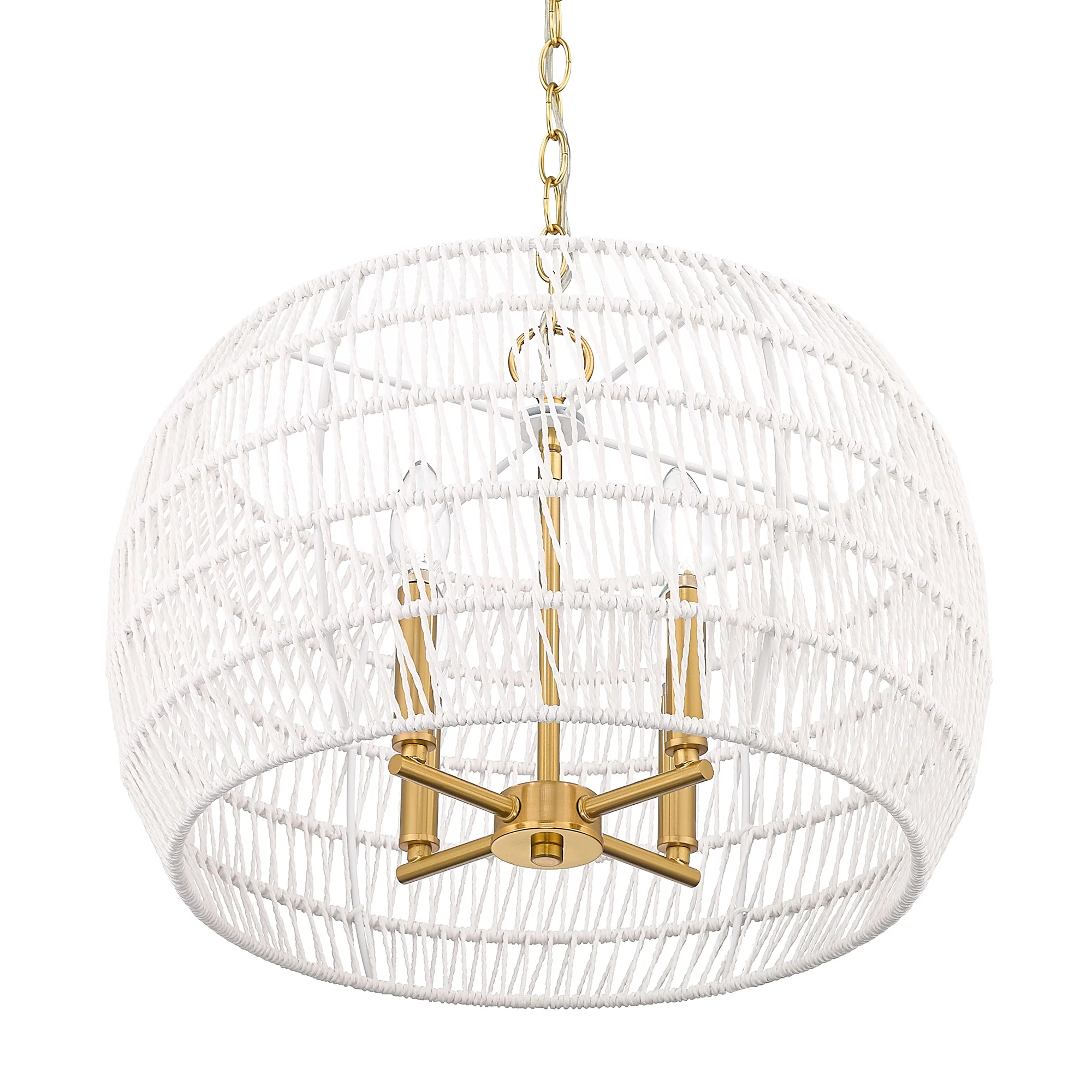 Ellie 4-light Chandelier in Modern Brushed Gold - Image 6