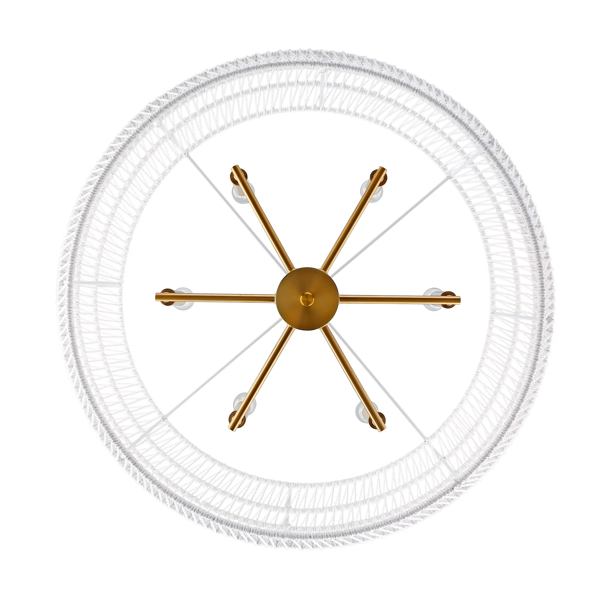 Ellie 6-light Chandelier in Modern Brushed Gold - Image 6