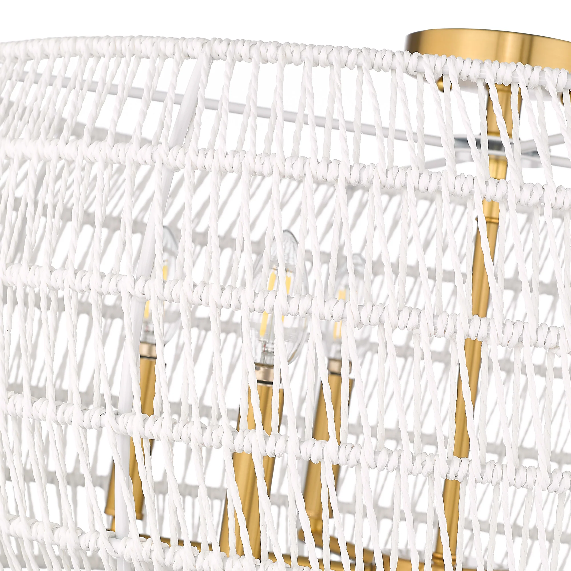 Ellie 6-light Semi-Flush Mount in Modern Brushed Gold - Image 7