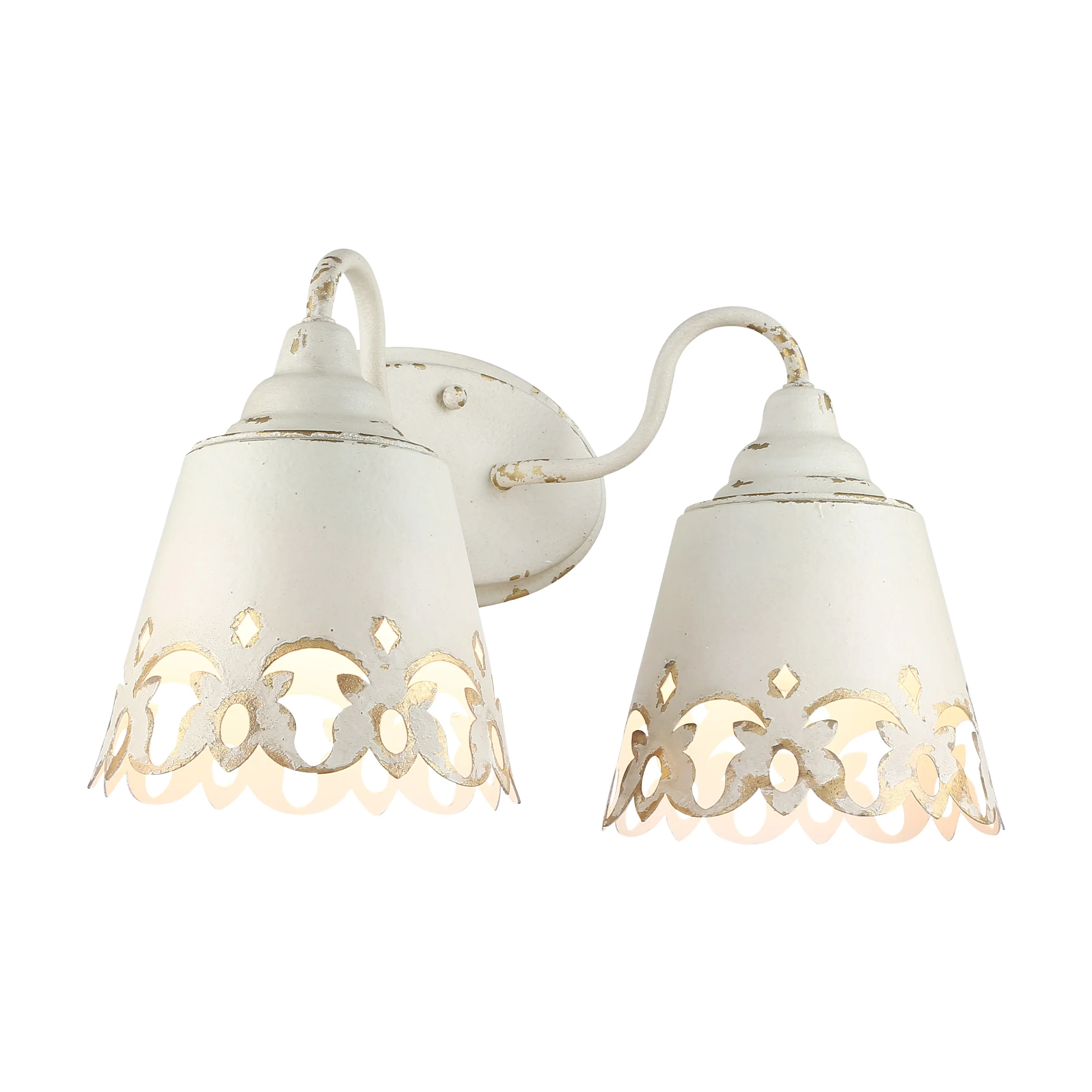 Eloise 2-light Vanity in Antique Ivory - Image 4