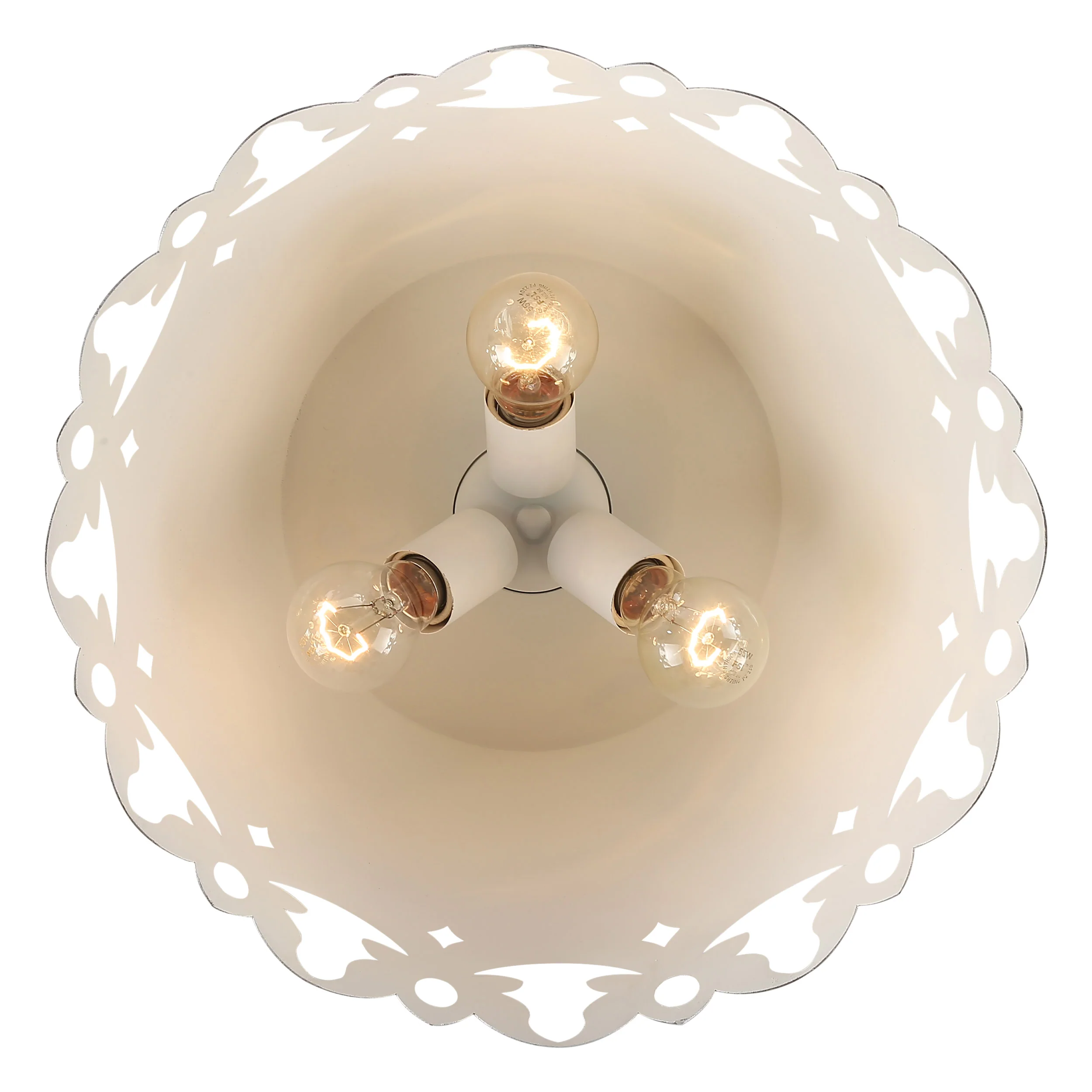Eloise 3-light Flush Mount in Antique Ivory - Image 5