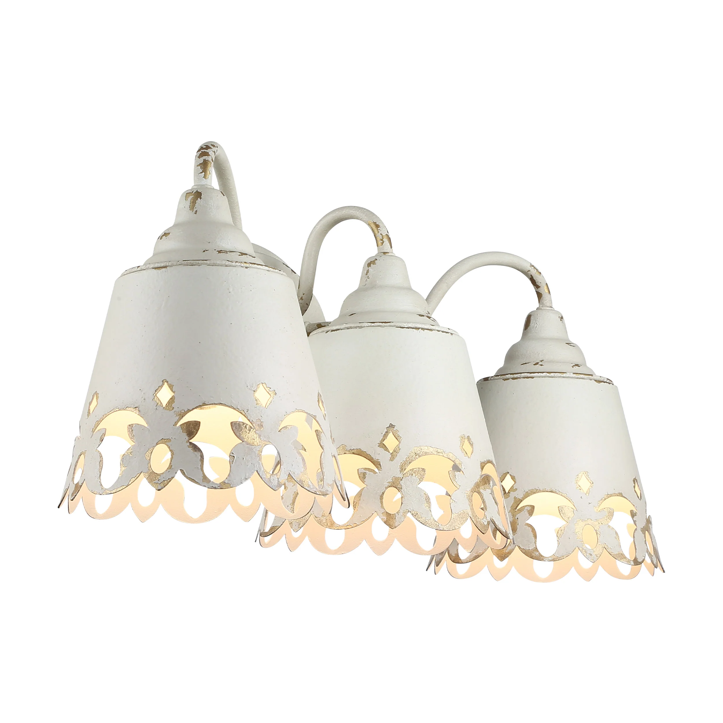 Eloise 3-light Vanity in Antique Ivory - Image 4