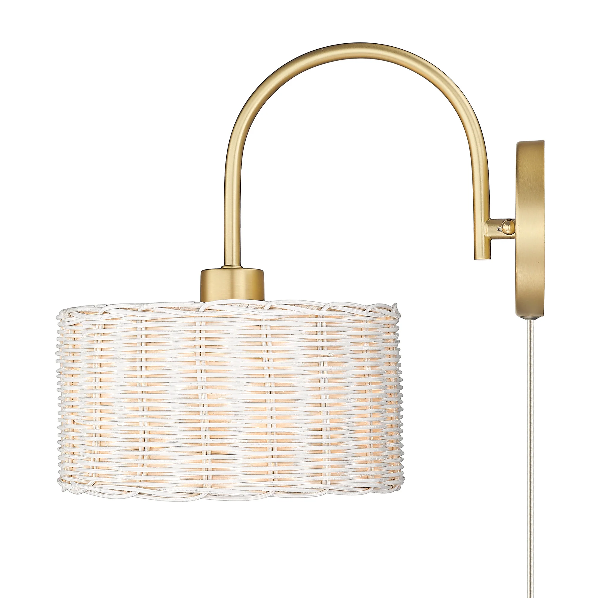 Erma 1-light Wall Sconce in Brushed Champagne Brass - Image 4