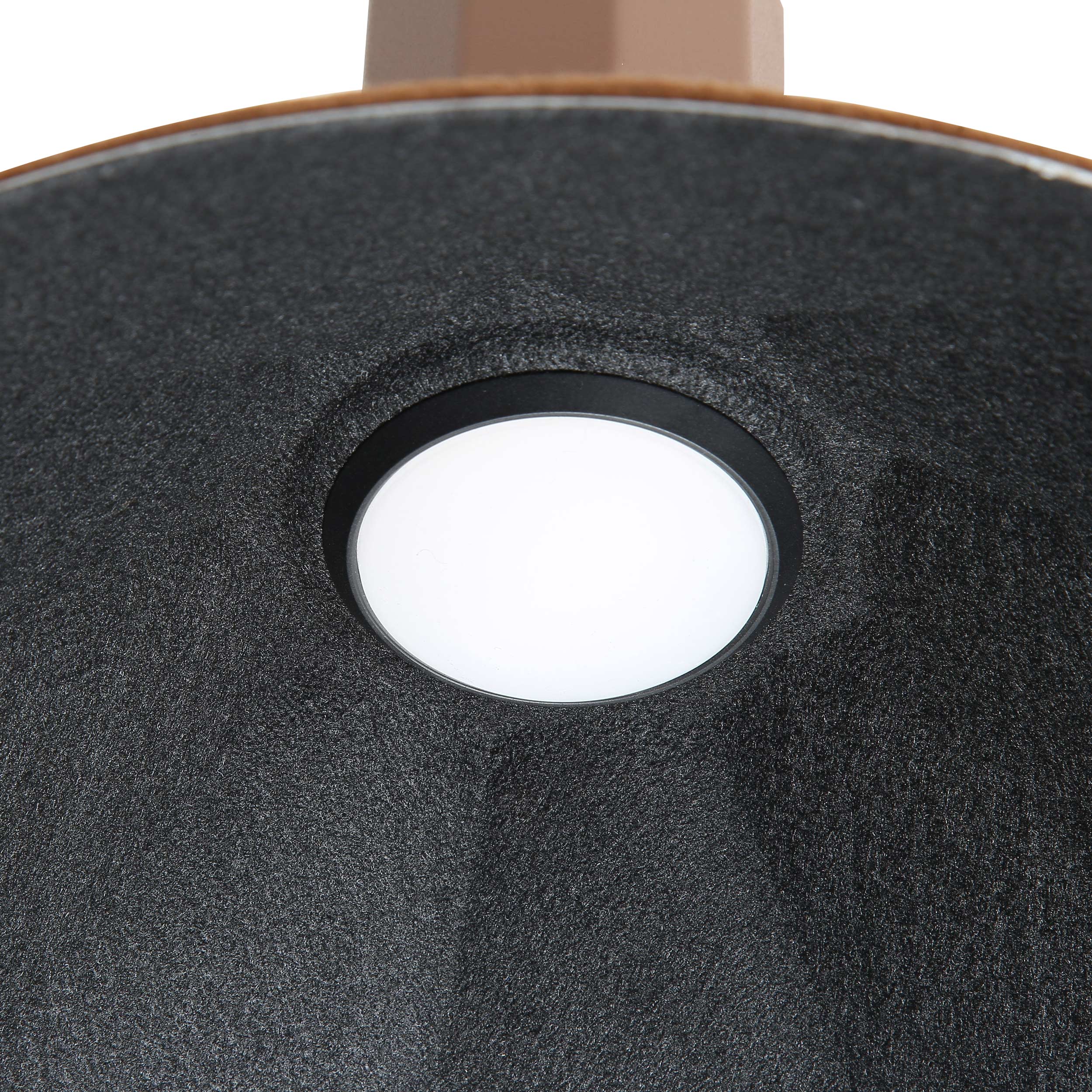 Faroe 13in Integrated LED Pendant in Coffee/Black Felt - Image 6