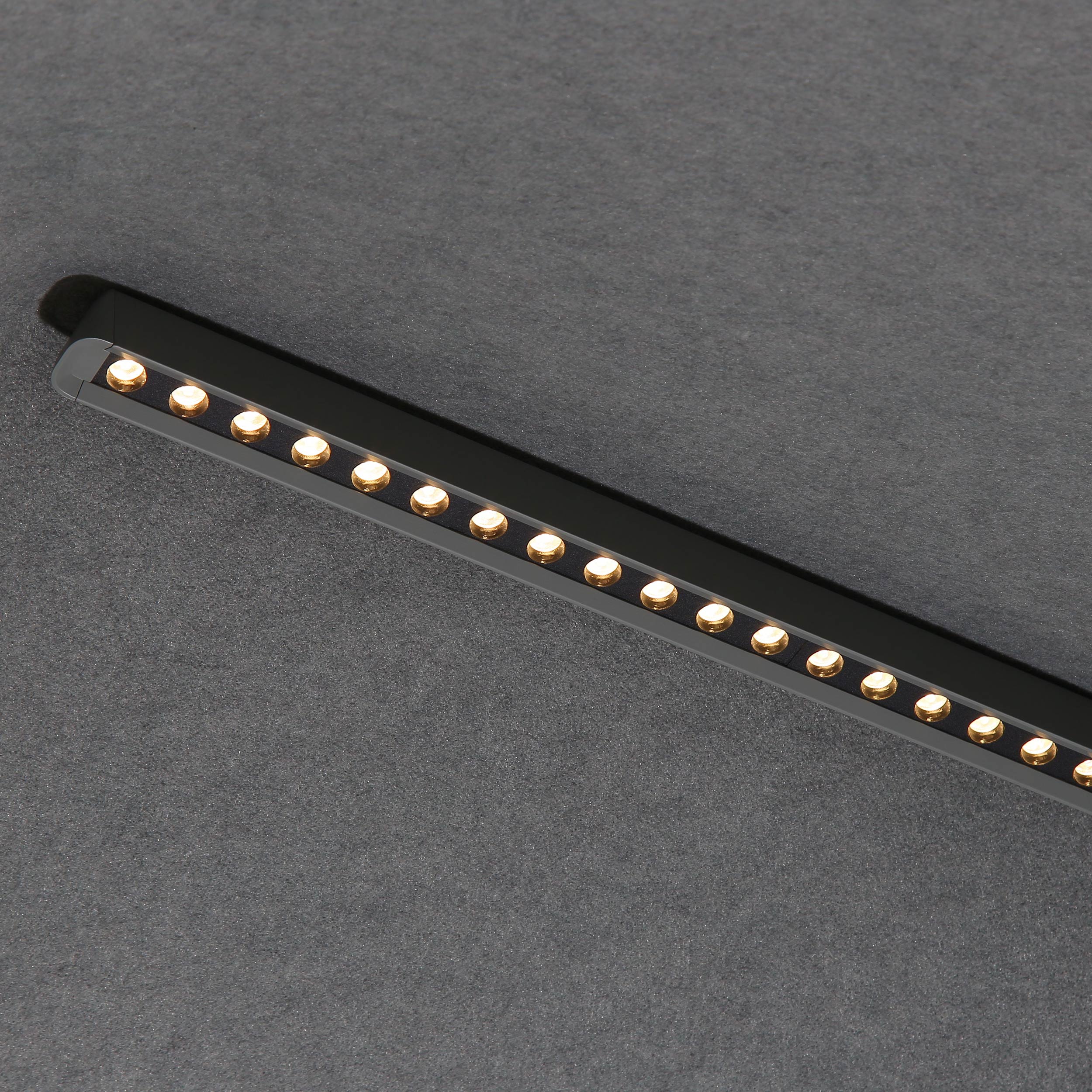 Faroe 30in Integrated LED Pendant in Flecked Black/Grey Felt - Image 6