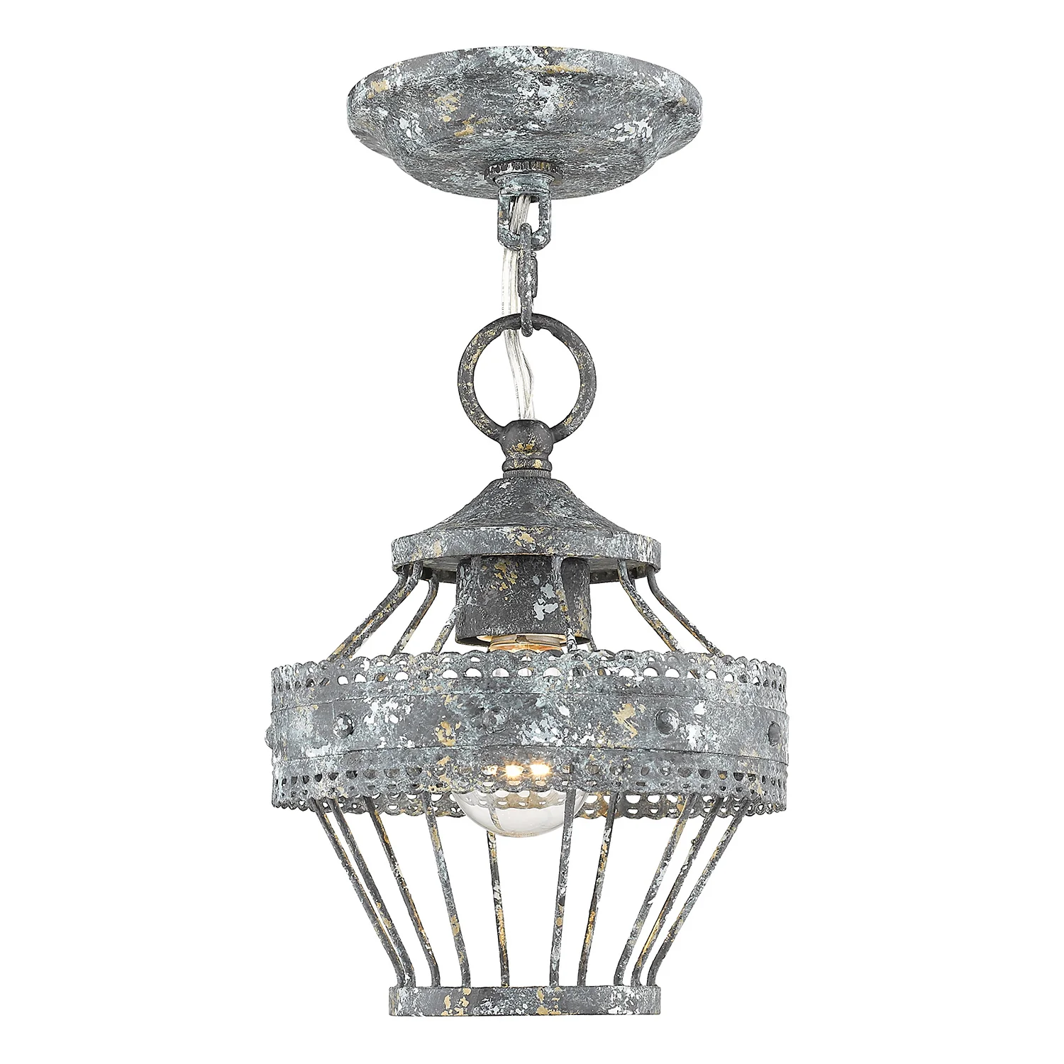 Ferris 1-light Pendant in Blue Verde Patina - Image 4