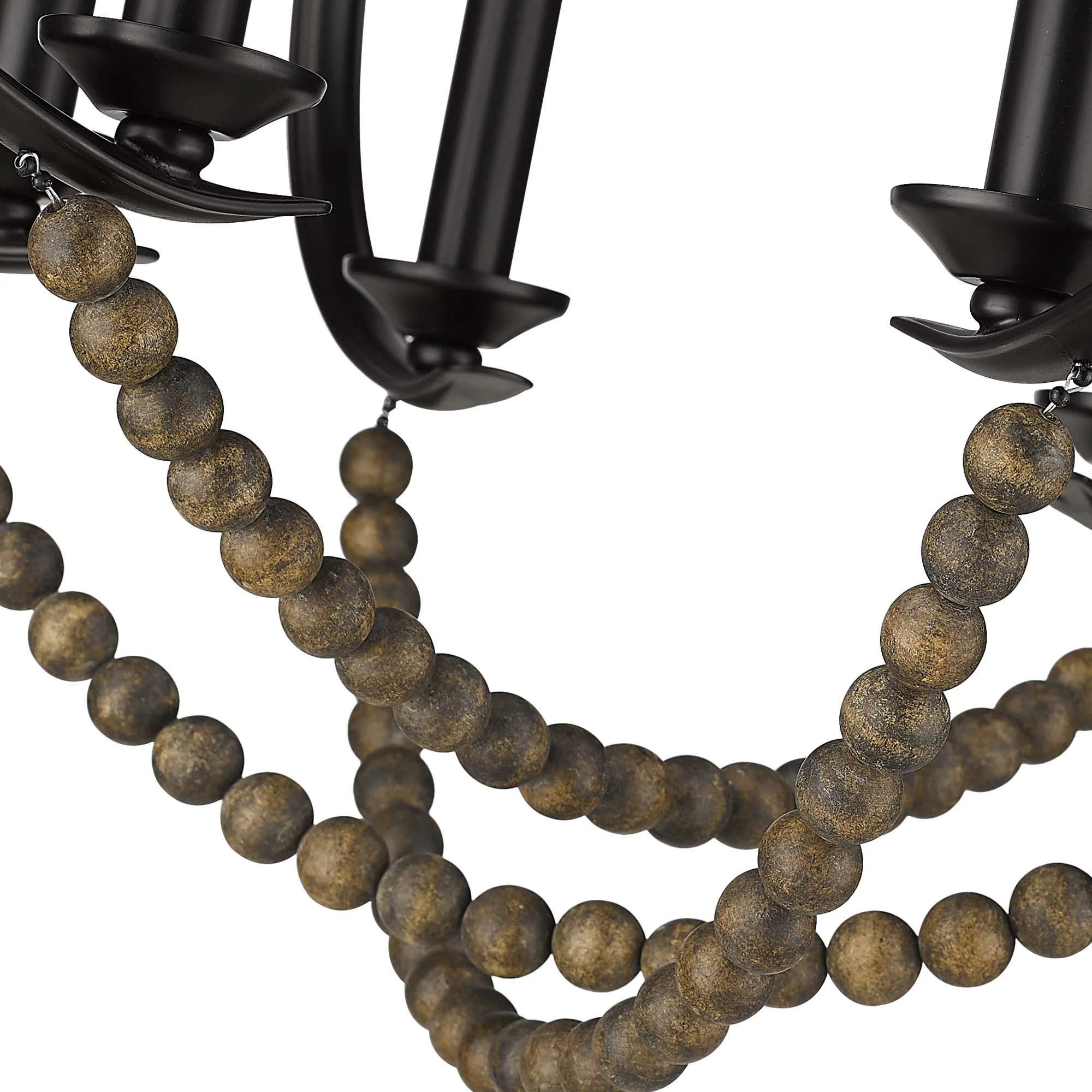 Flori 6-light Pendant in Matte Black - Image 4