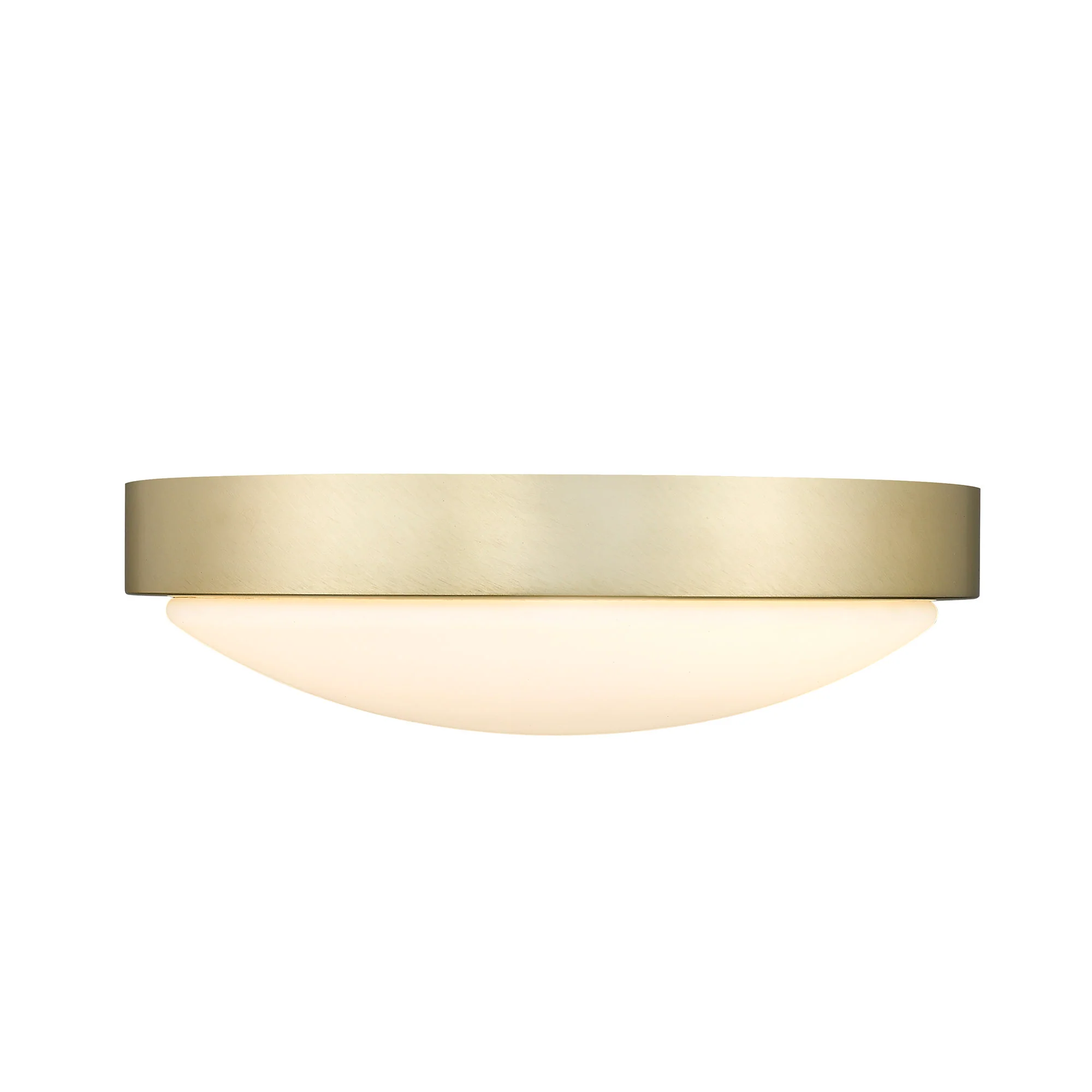 Gabi Integrated LED 10in Flush Mount in Brushed Champagne Brass - Image 2