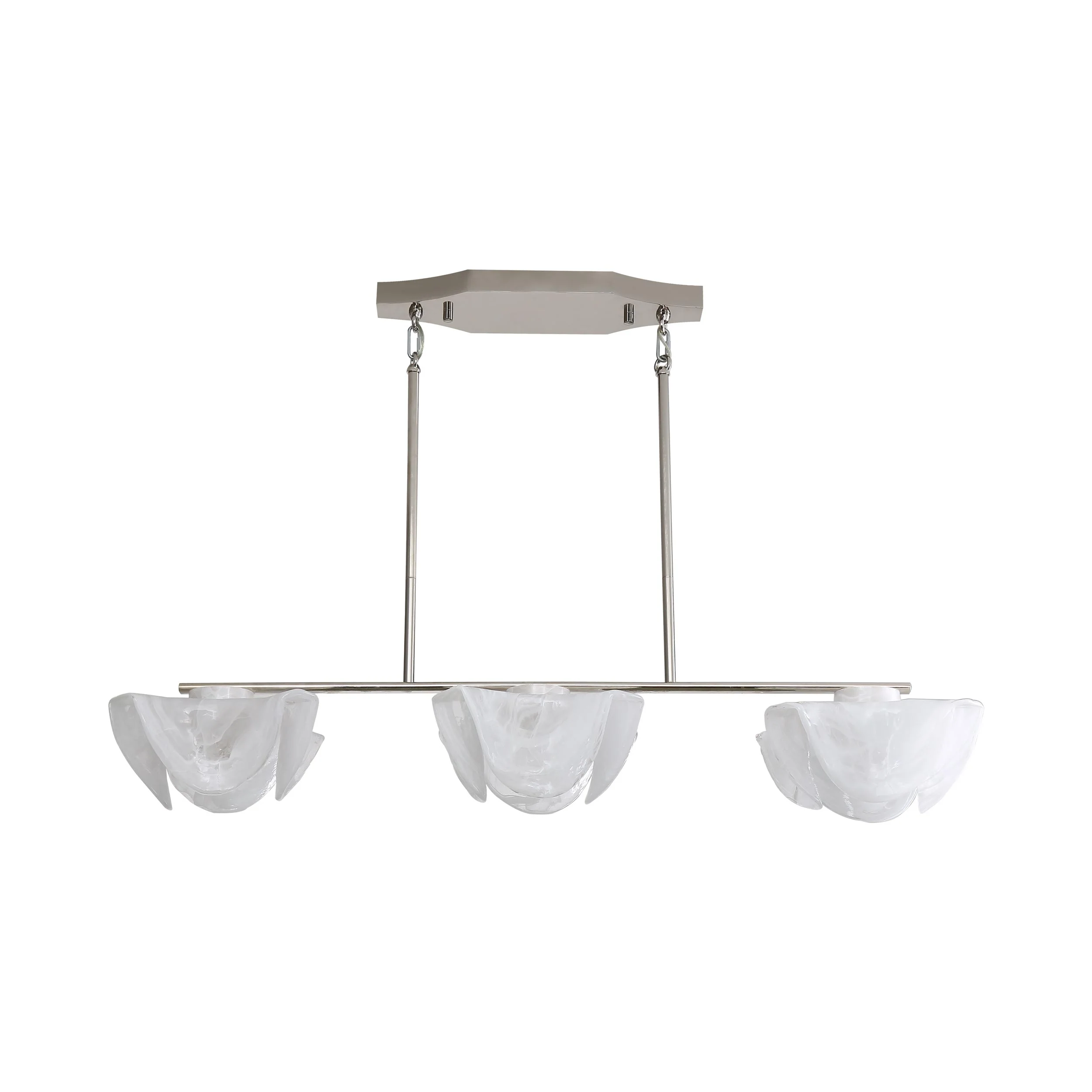 Glacier Integrated LED Island Light in Polished Nickel - Image 3
