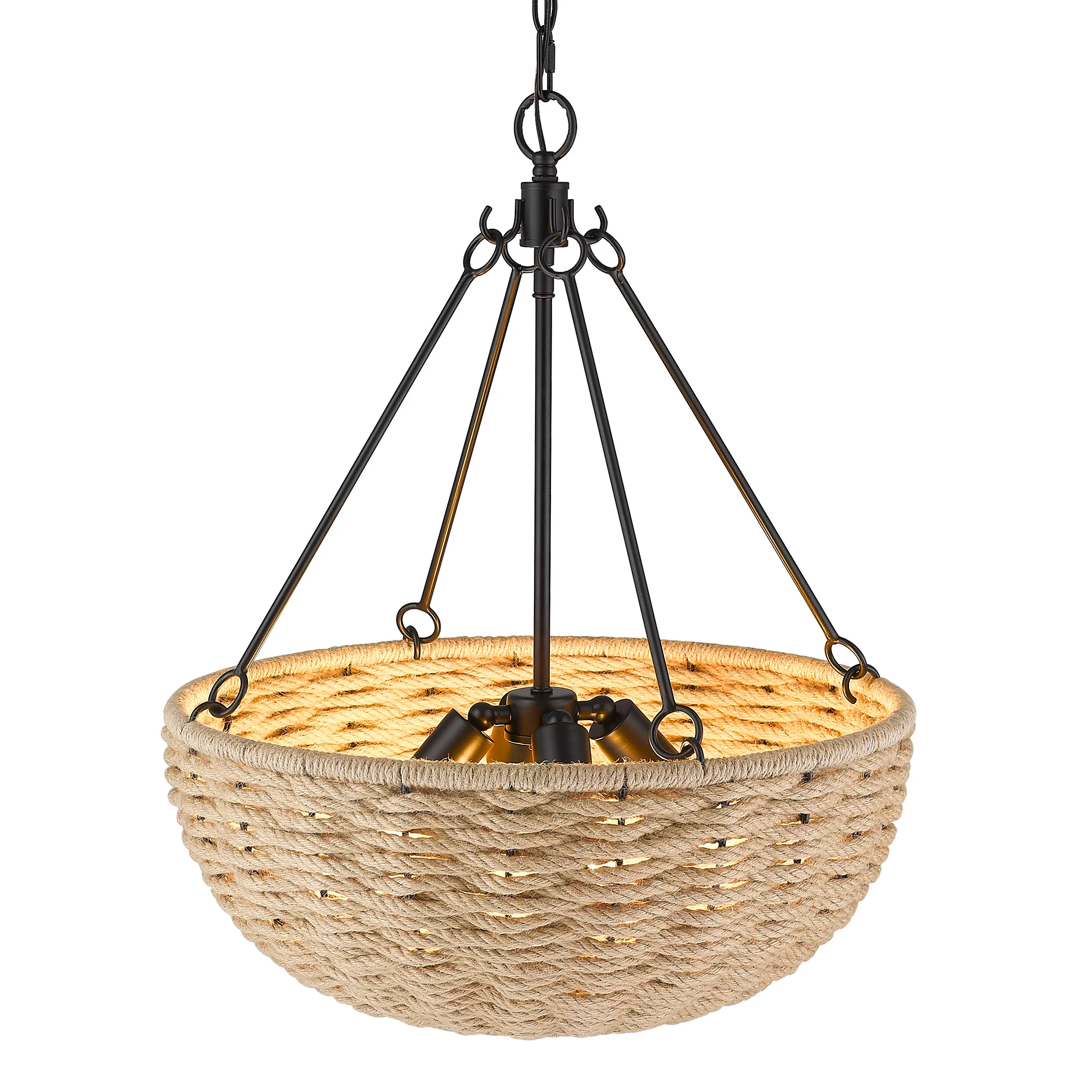 Hathaway 4-light Pendant in Matte Black - Image 3