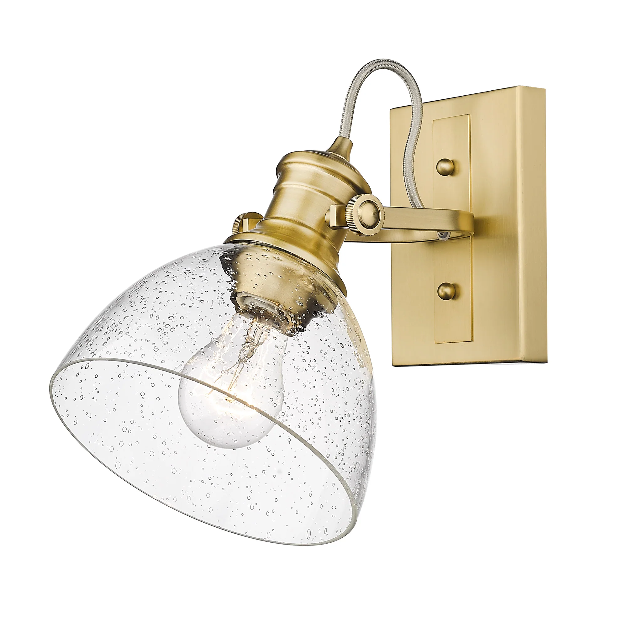 Hines 1-light Vanity in Brushed Champagne Brass - Image 2
