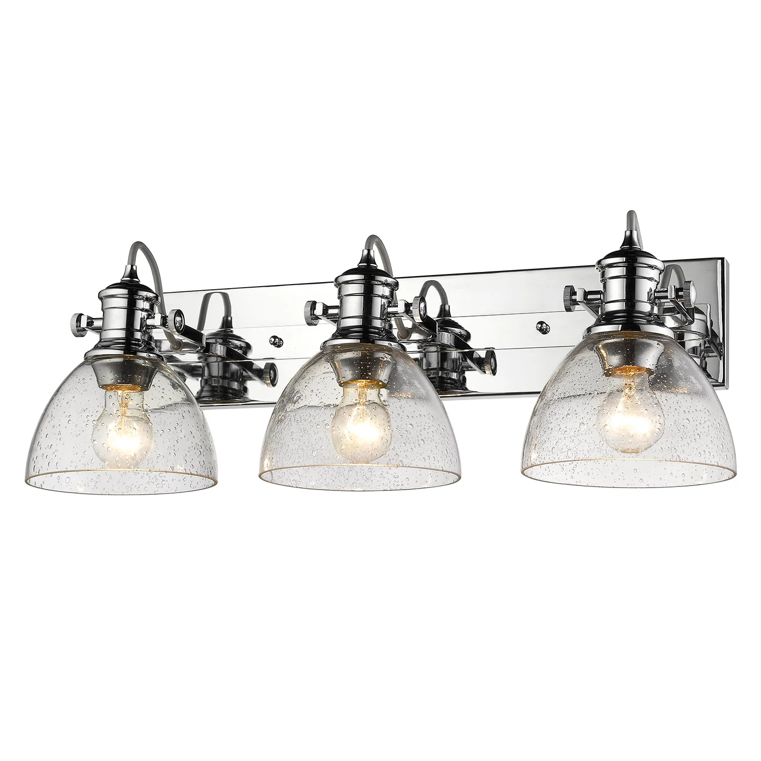 Hines 3-light Semi-Flush Mount in Chrome - Image 3