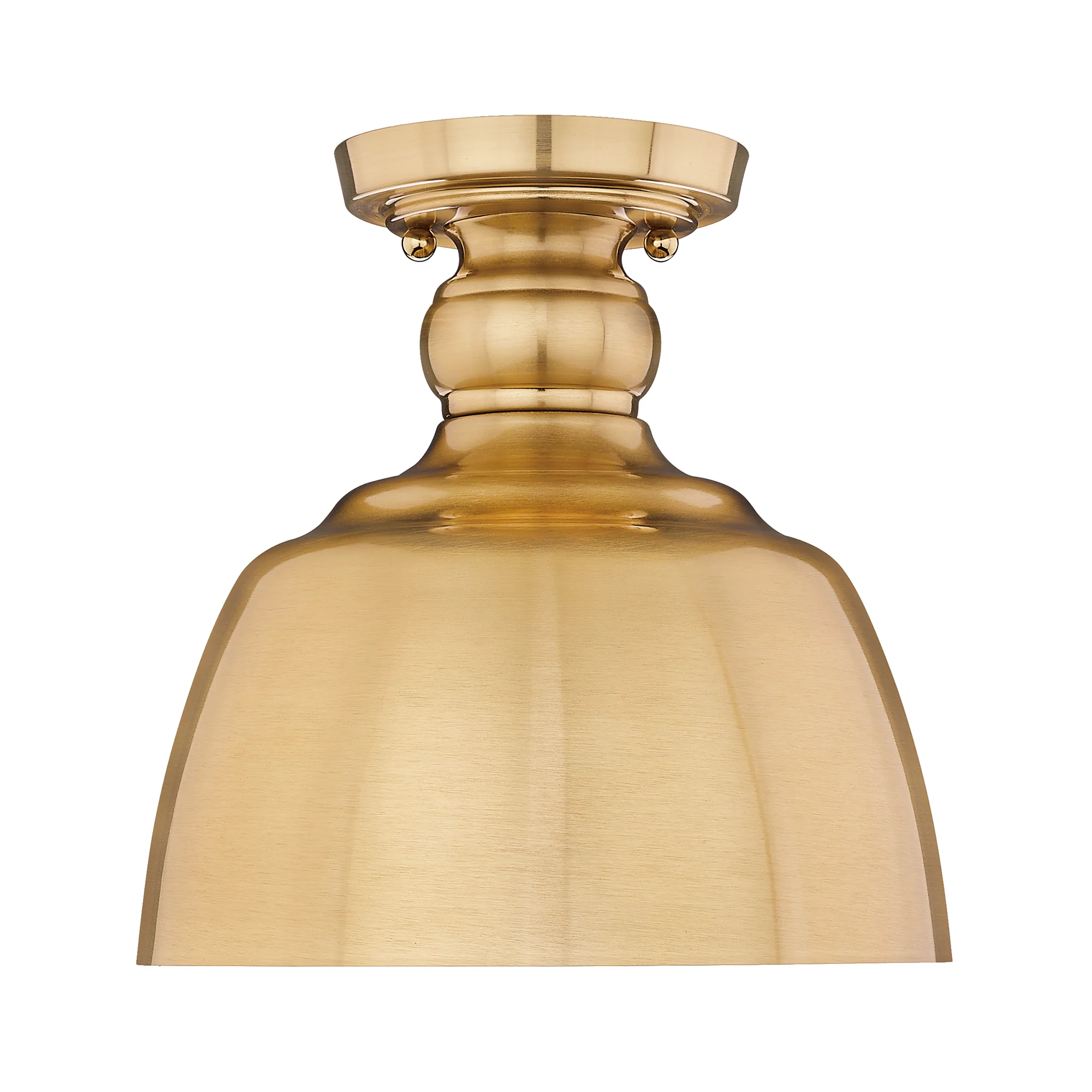 Holmes 1-light Flush Mount in Modern Brushed Gold - Image 2