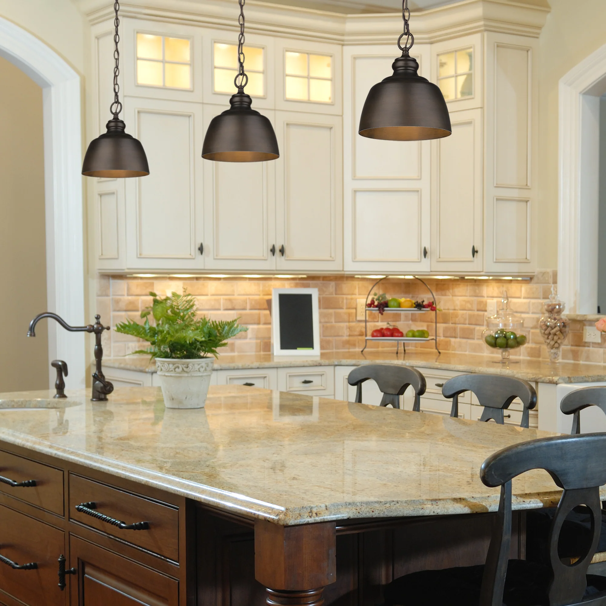 Holmes 1-light Pendant in Rubbed Bronze - Image 5