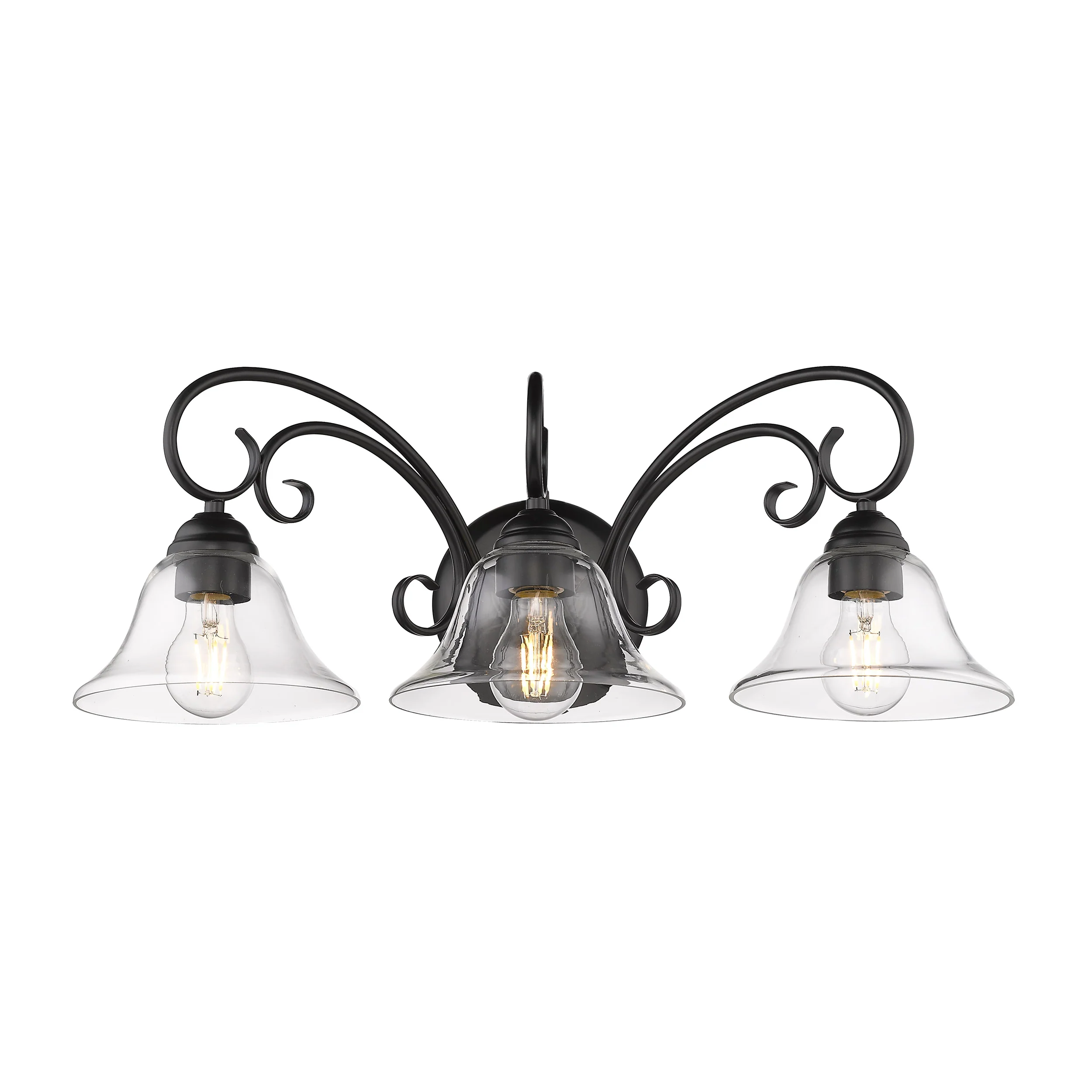 Homestead 3-light Vanity in Matte Black - Image 2