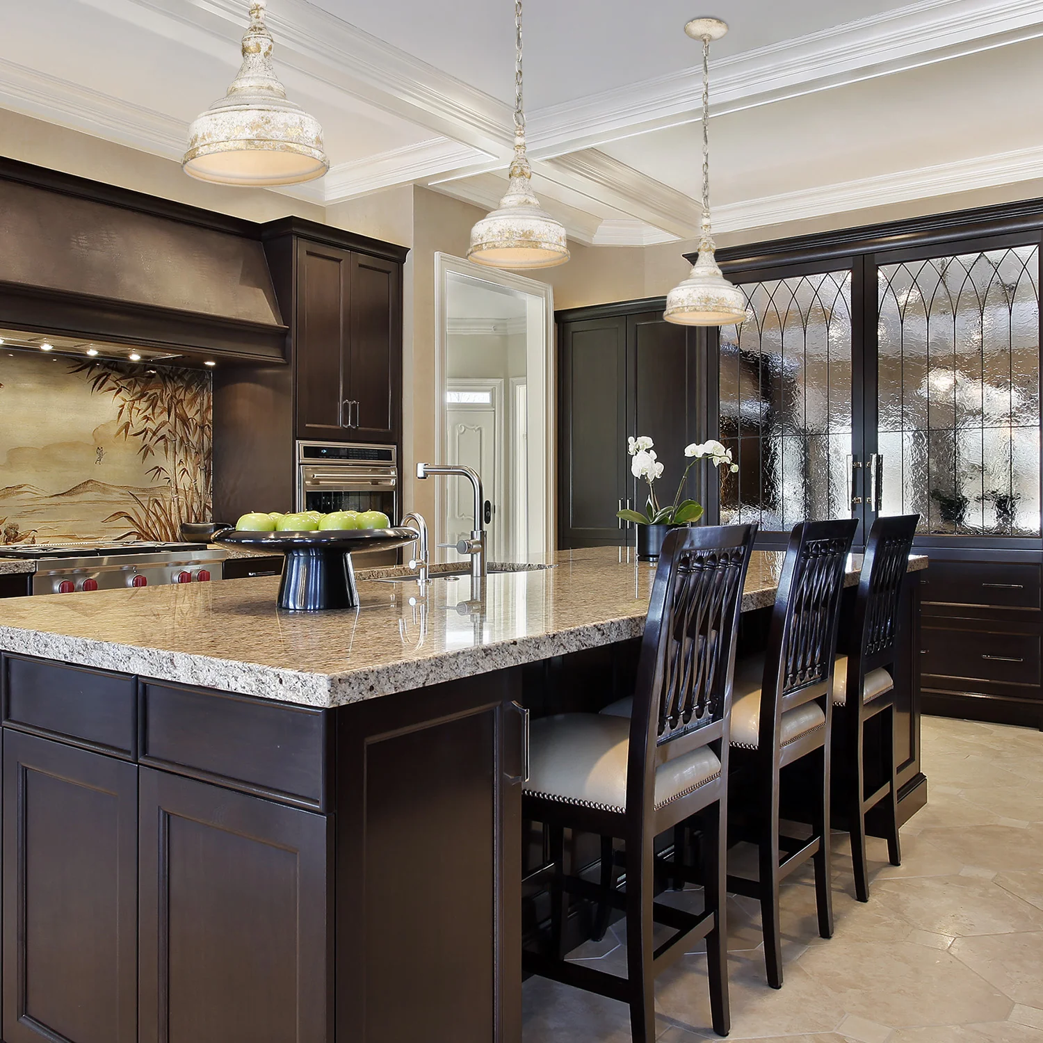 Keating 1-light Pendant in Antique Ivory and Antique Ivory shade - Image 3