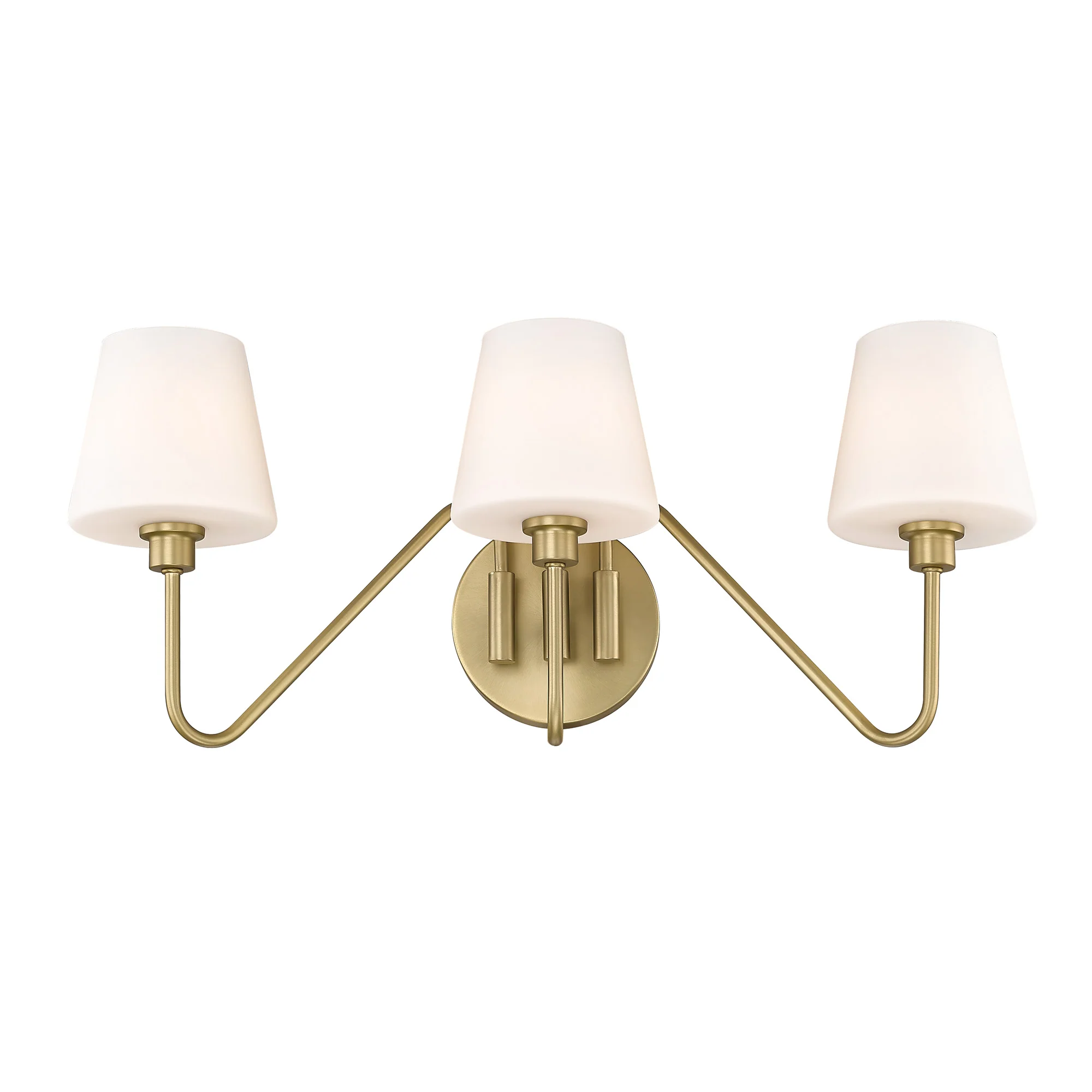 Kennedy 3-light Vanity in Brushed Champagne Brass - Image 2