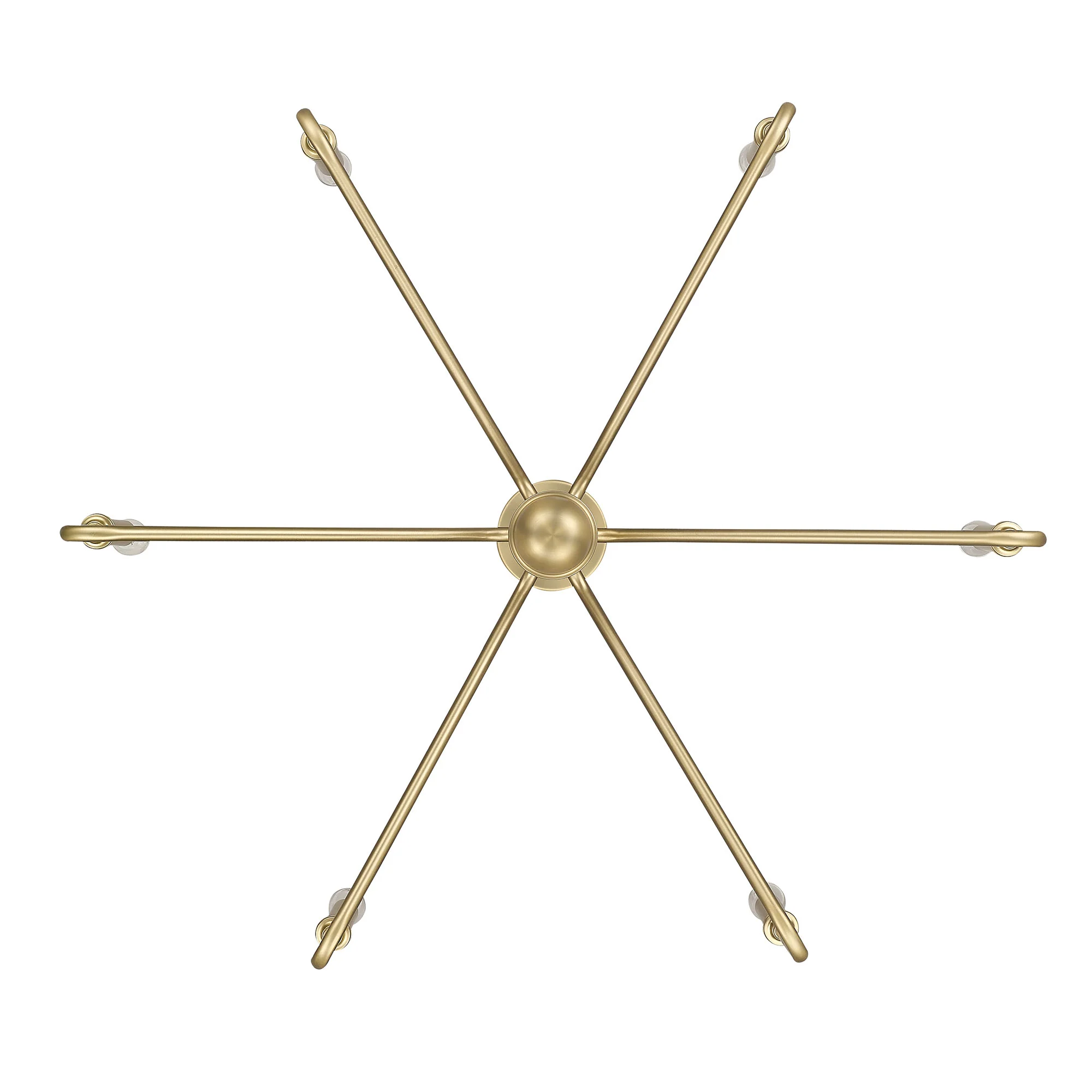 Kennedy 6-light Chandelier in Brushed Champagne Brass - Image 3