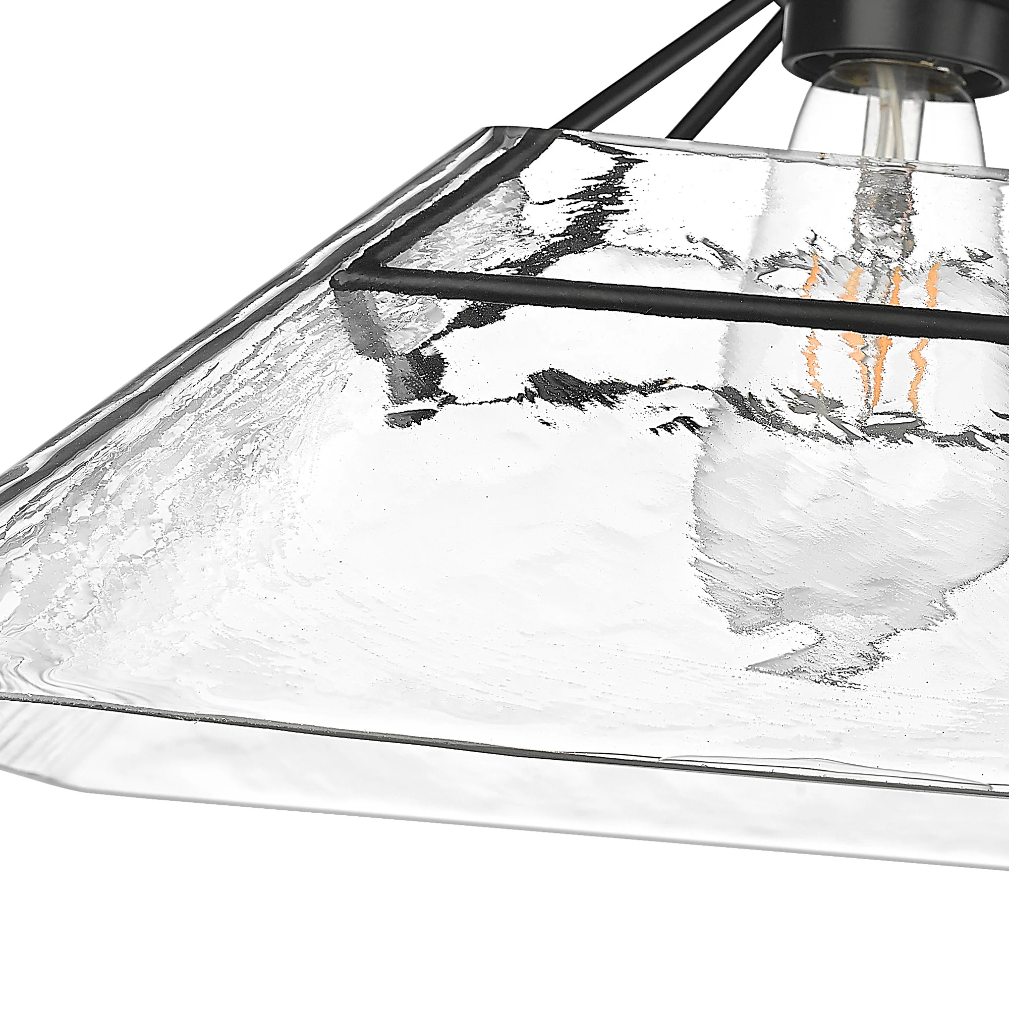 Kepler 1-light Semi-Flush Mount in Matte Black - Image 4