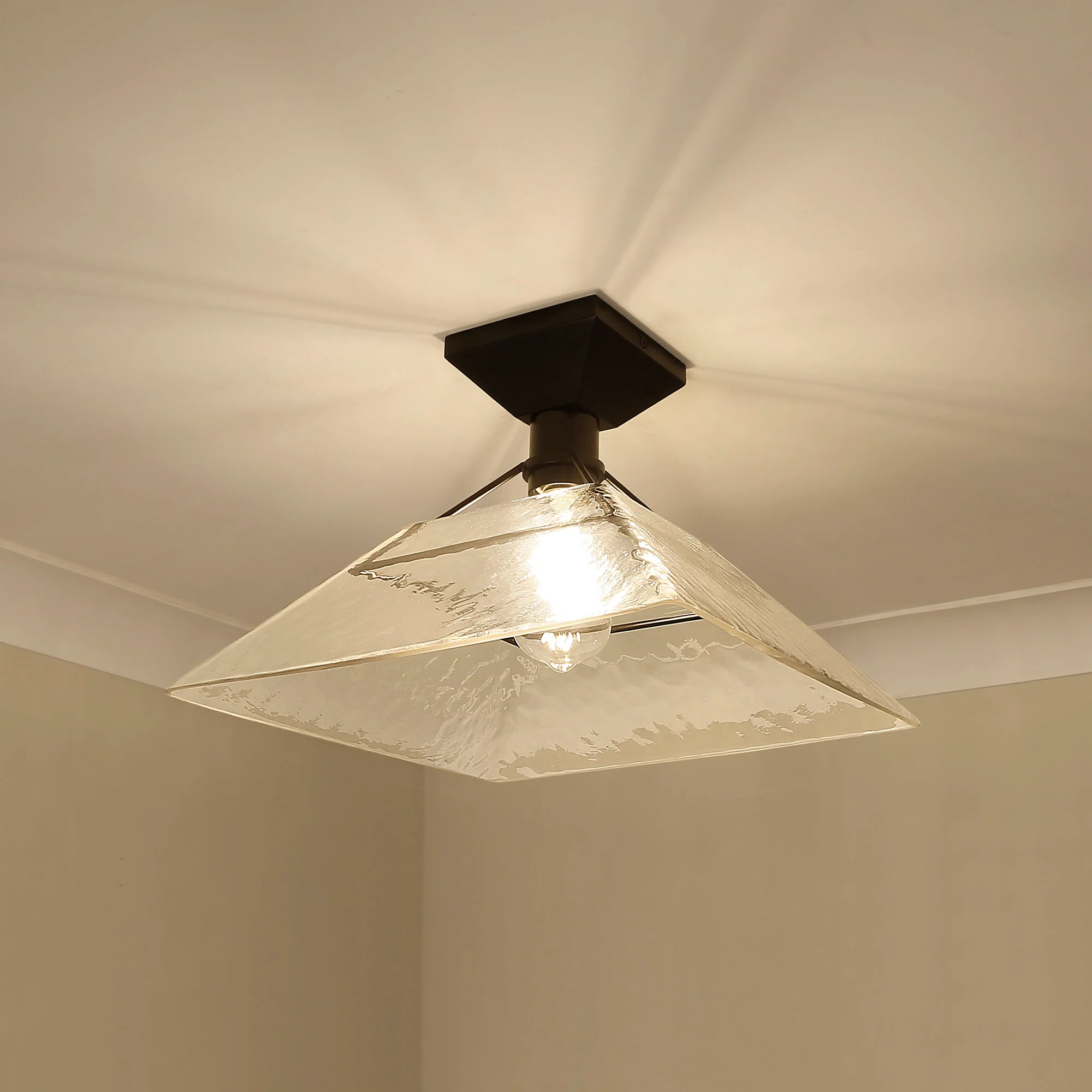 Kepler 1-light Semi-Flush Mount in Matte Black - Image 5