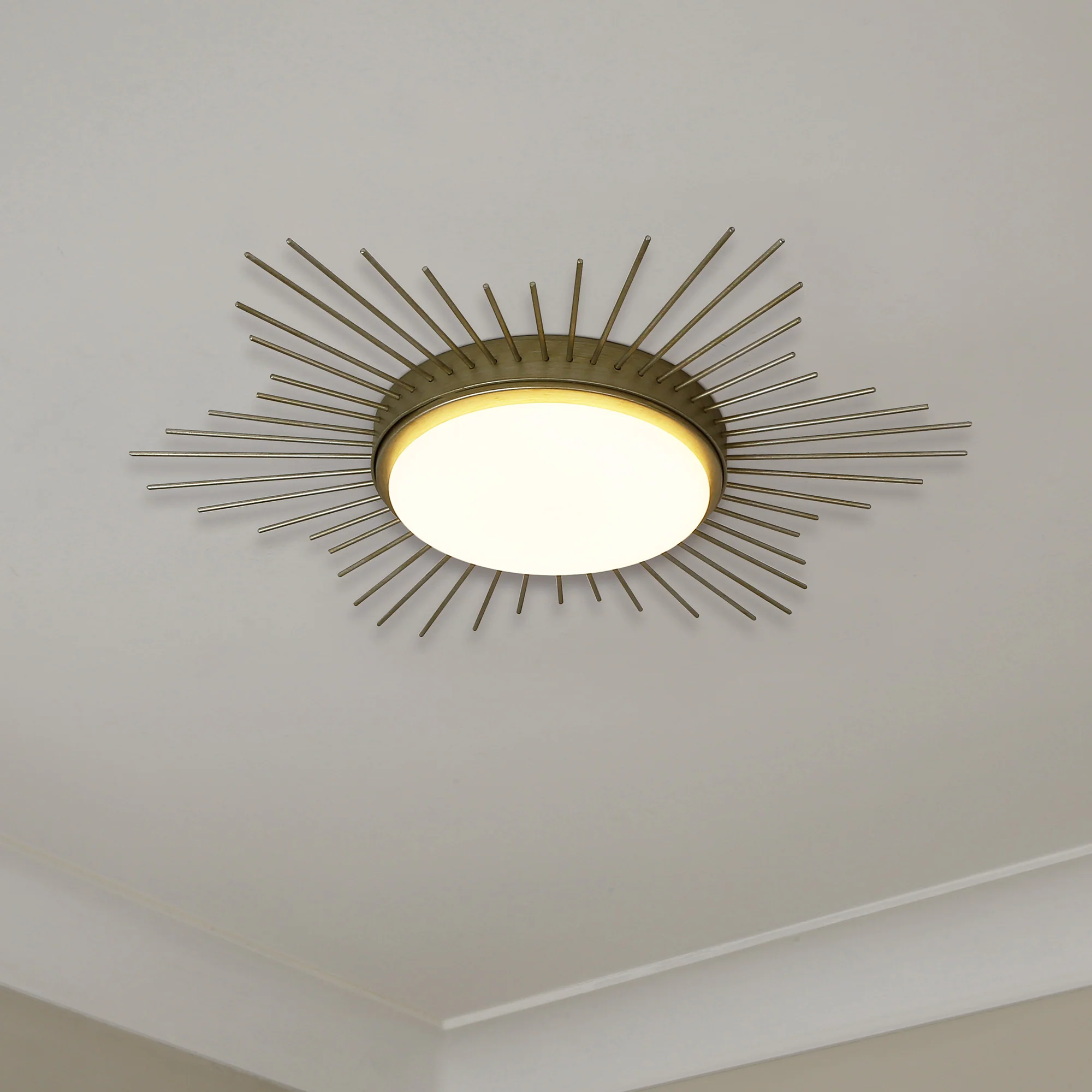 Kieran Integrated LED 18in Flush Mount in White Gold - Image 5