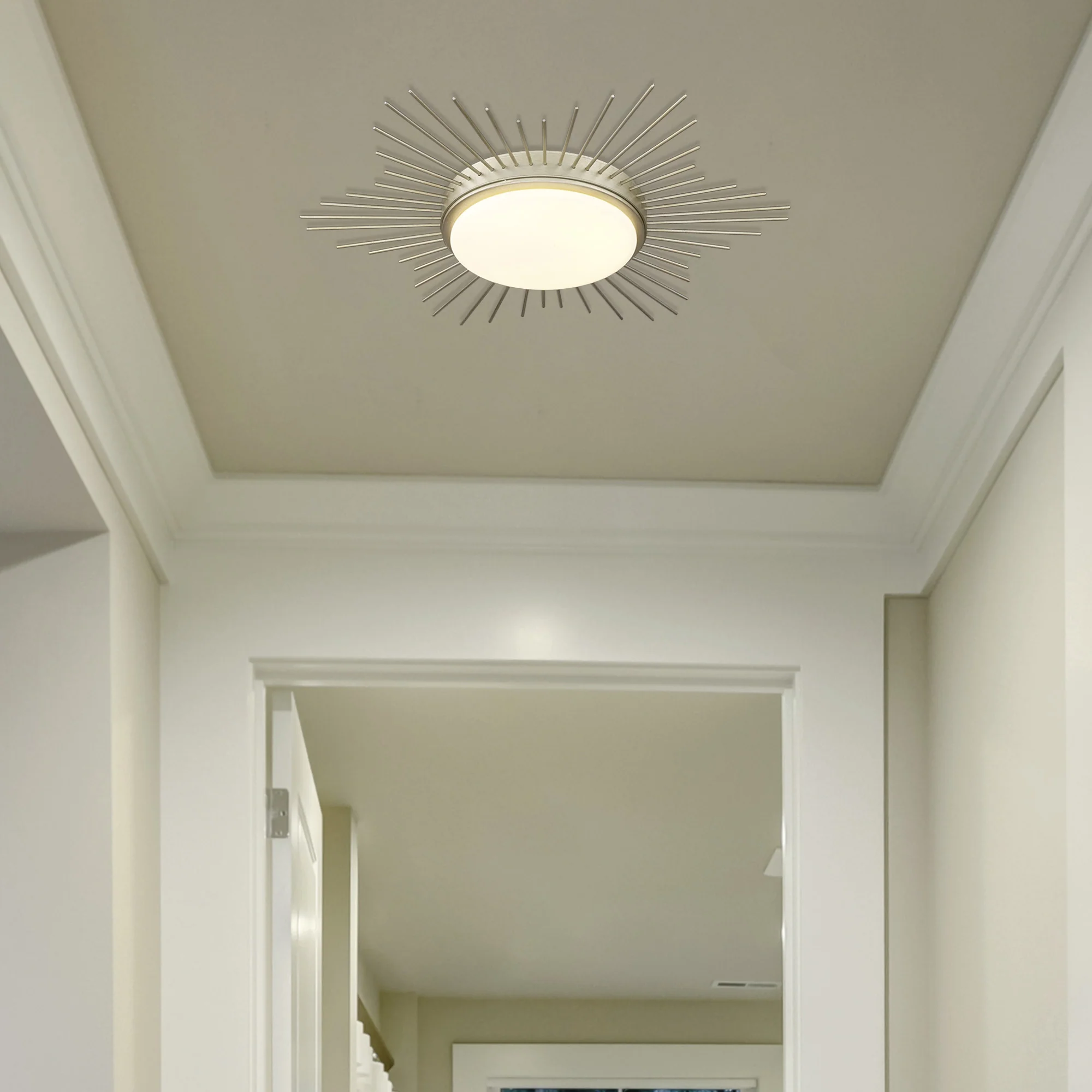 Kieran Integrated LED 18in Flush Mount in White Gold - Image 7