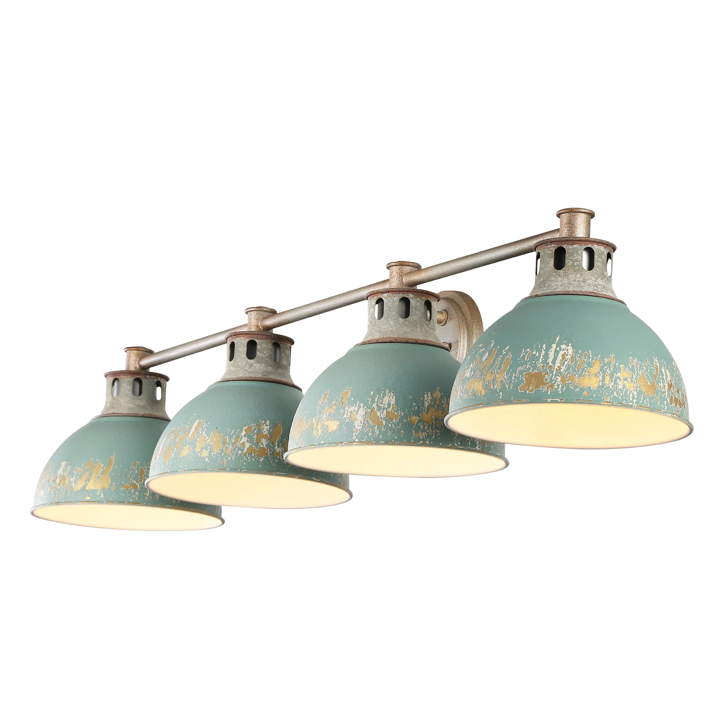 Kinsley 4-light Vanity in Antique Teal shade - Image 2
