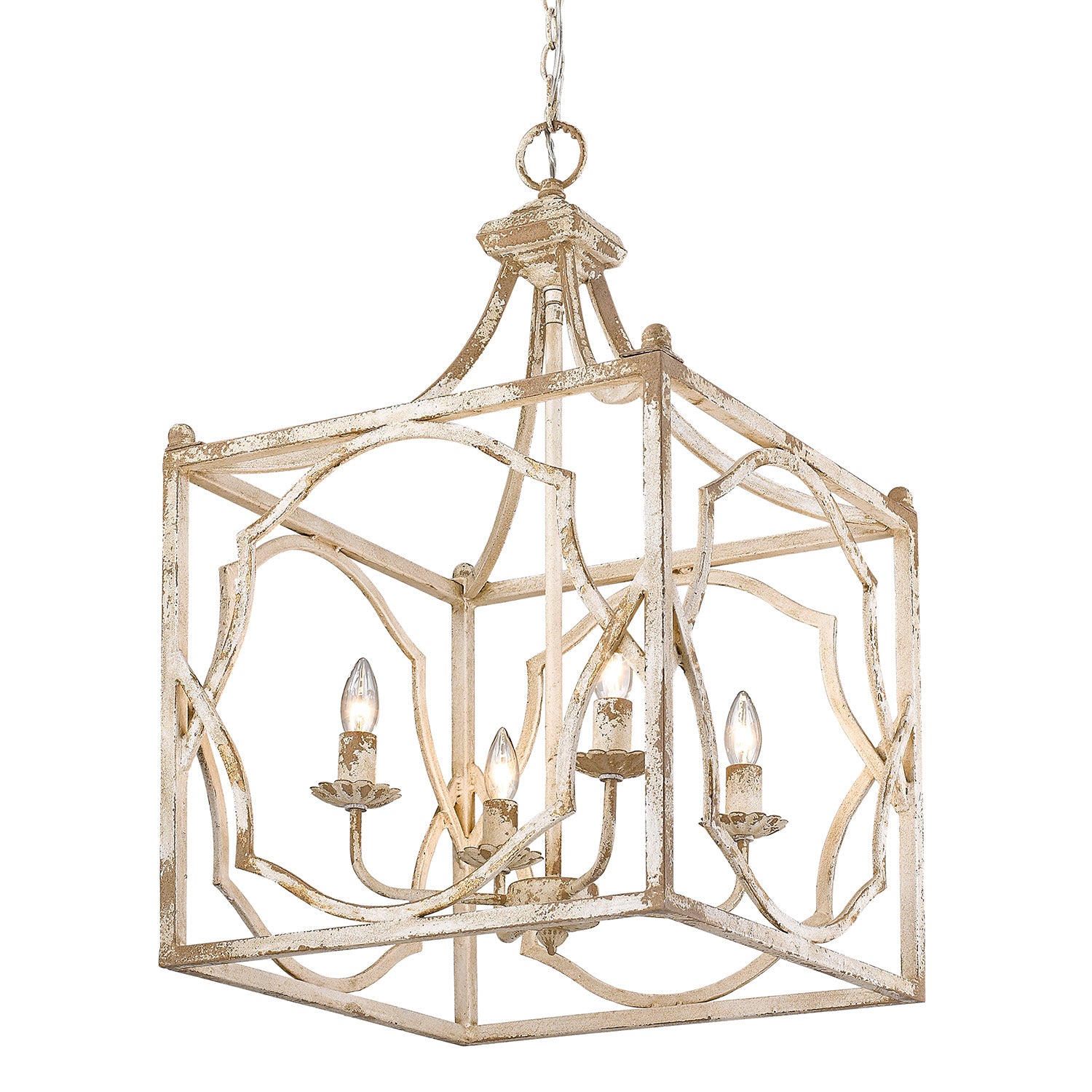 Laurent 4-light Pendant in Antique Ivory - Image 4