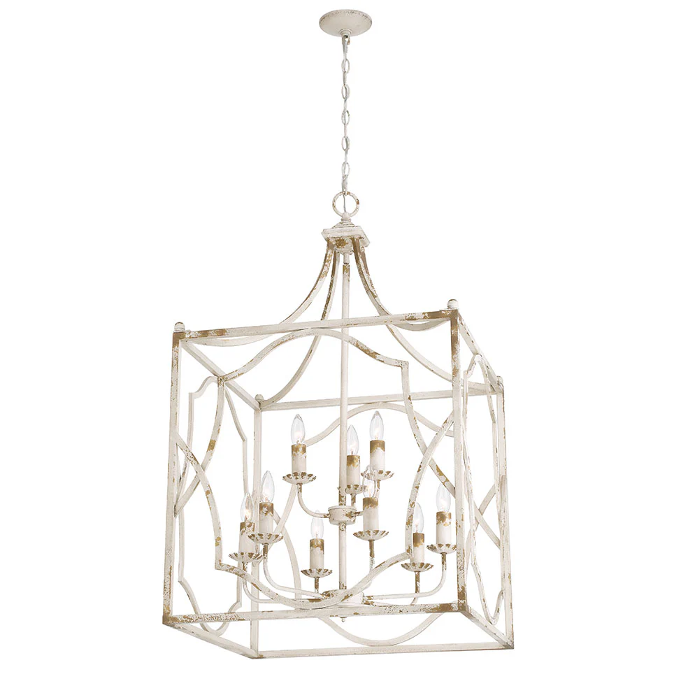 Laurent 9-light Pendant in Antique Ivory - Image 3