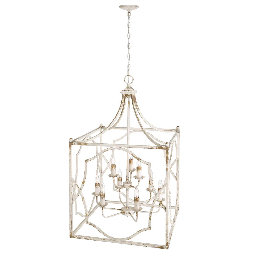 Laurent 9-light Pendant in Antique Ivory - Image 4