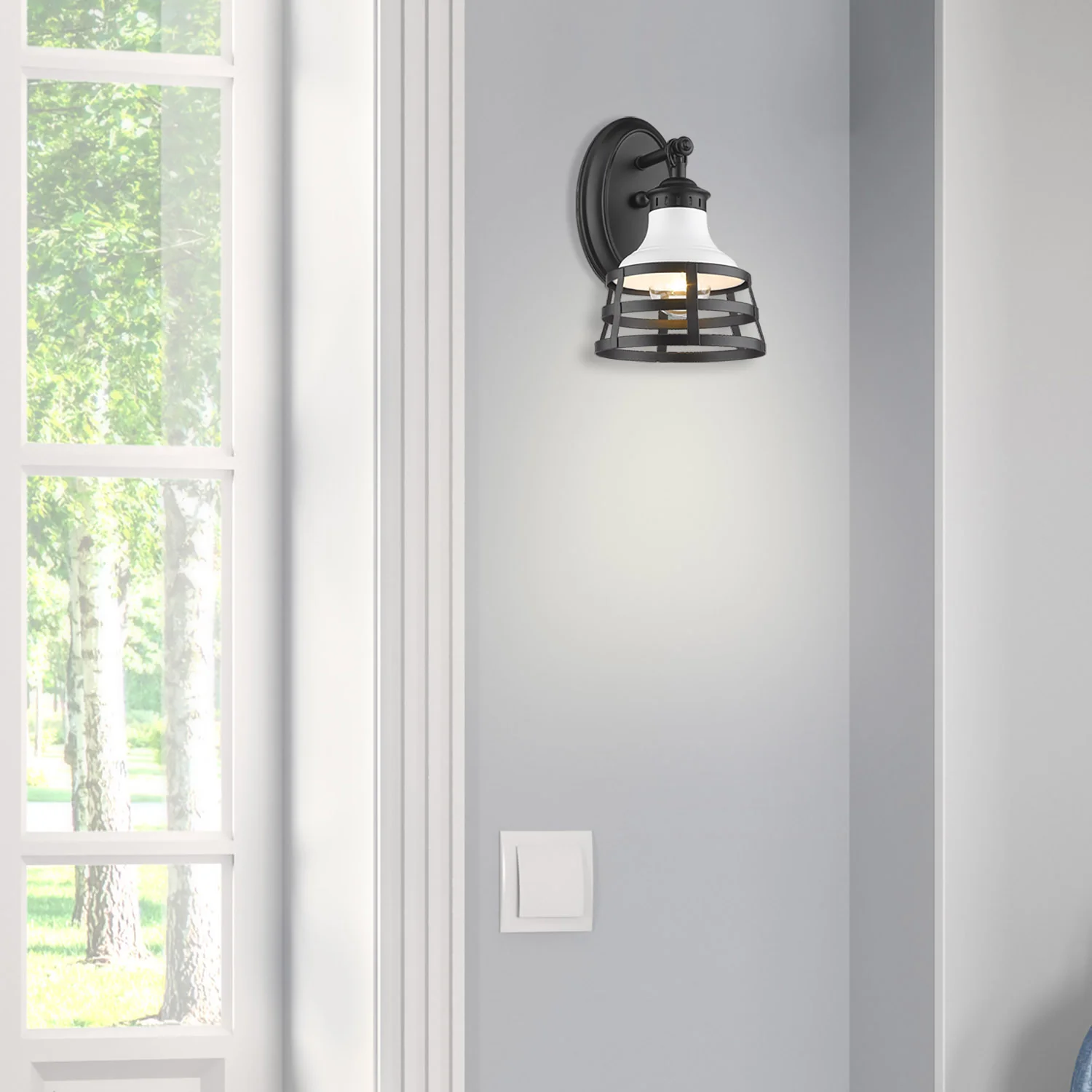 Locklyn 1-light Wall Sconce in Matte Black - Image 5