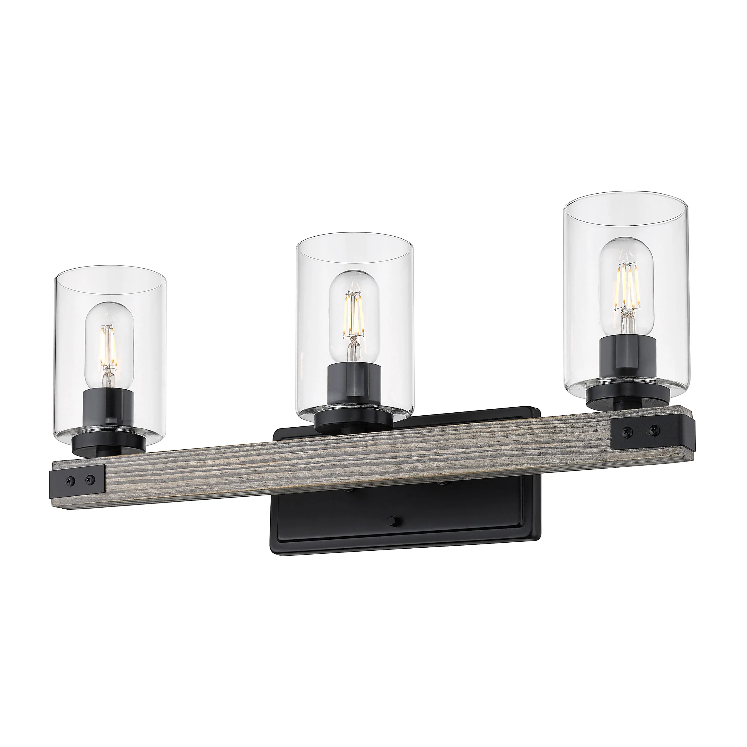 Lowell 3-light Vanity in Matte Black